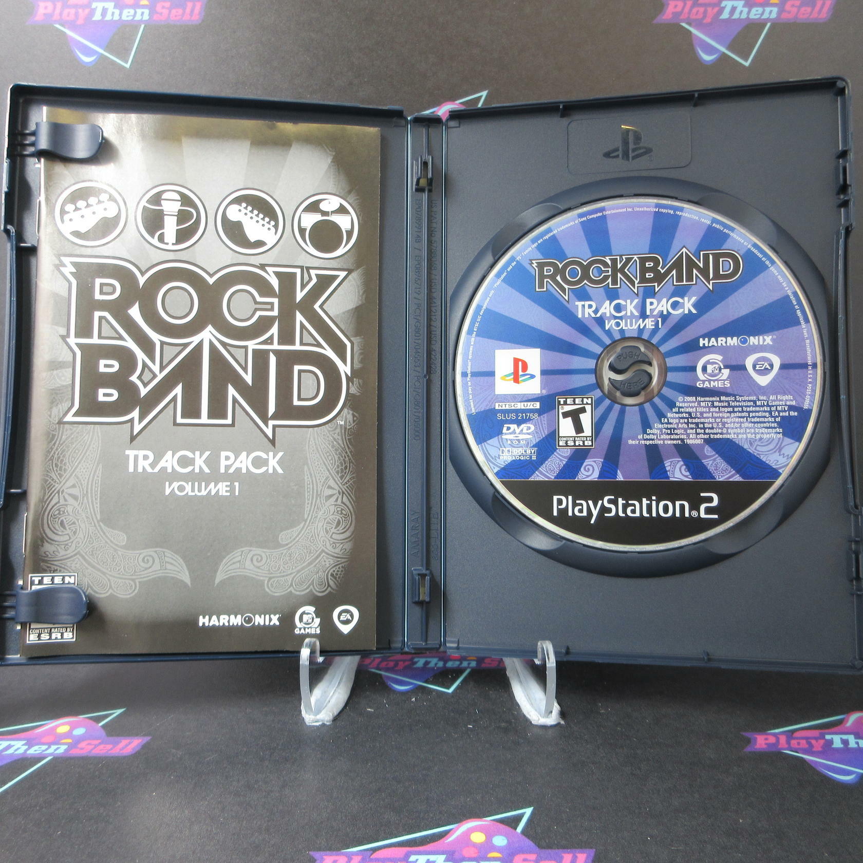 Rock Band Track Pack Vol. 1 PS2 PlayStation 2 - Like New