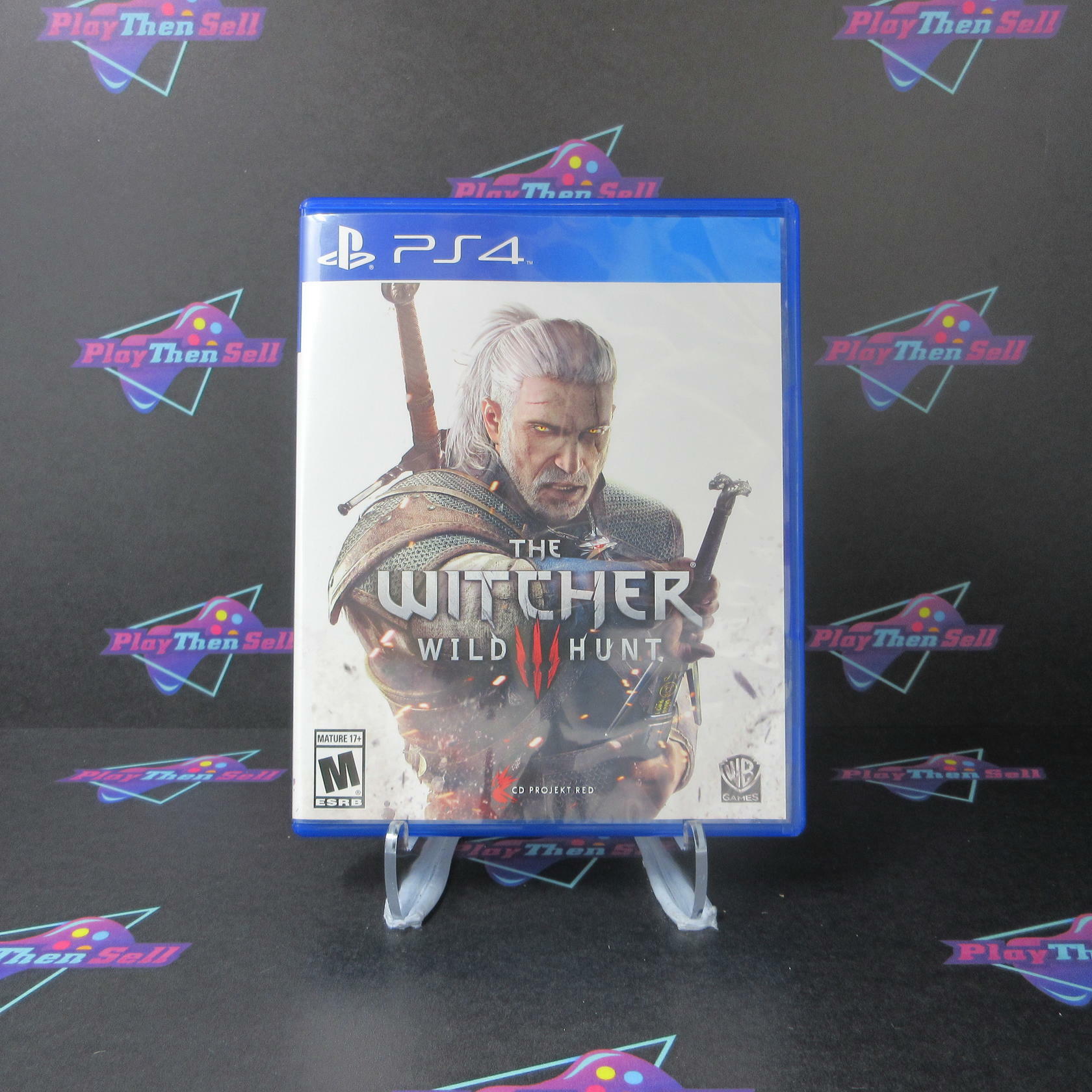 The Witcher 3 Wild Hunt PS4 Playstation 4 + Map/Soundtrack/Stickers - Like New