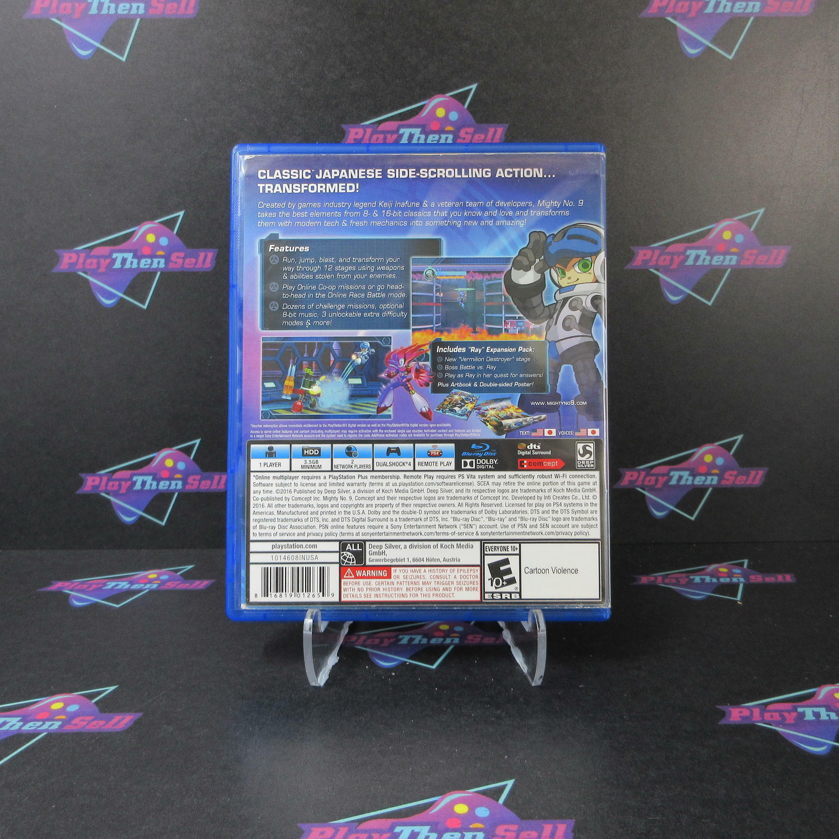 Mighty No. 9 + Poster/Artbook PS4 PlayStation 4 AD Complete CIB - Very Good