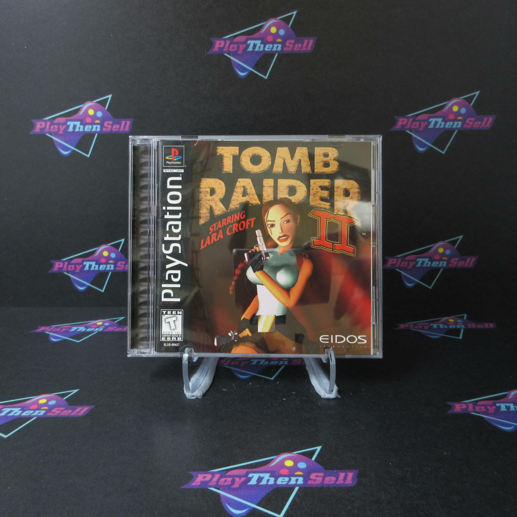 Tomb Raider II + Reg Card PS1 PlayStation 1 AD Complete CIB - Very Good