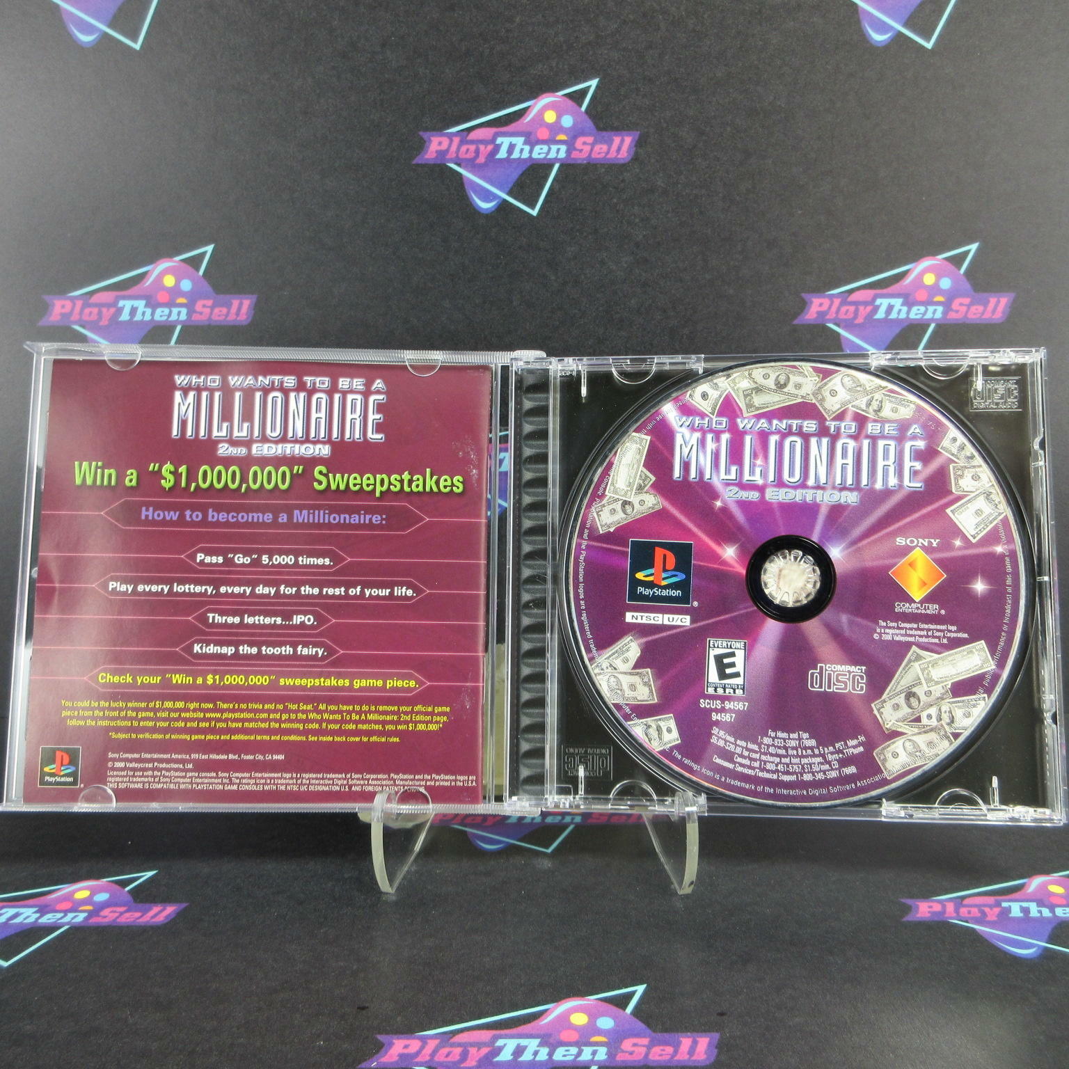Who Wants To Be A Millionaire 2nd Ed PS1 PlayStation 1 - Like New
