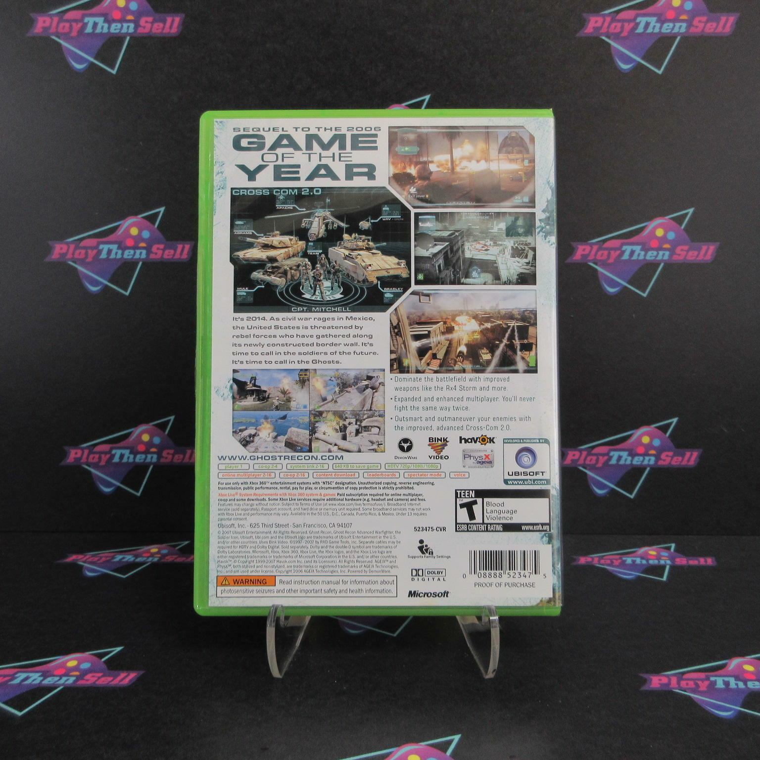 Tom Clancy's Ghost Recon Advanced Warfighter 2 Xbox 360 Complete - Excellent