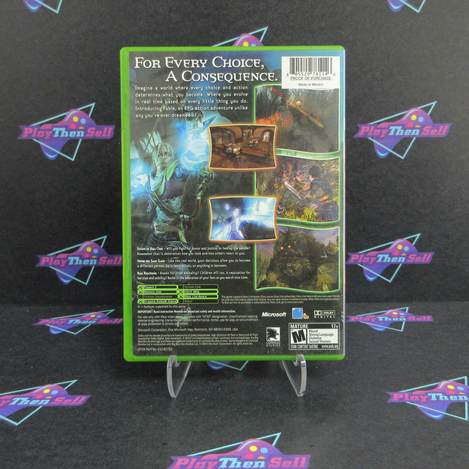 Fable Xbox AD/NM - Very Good