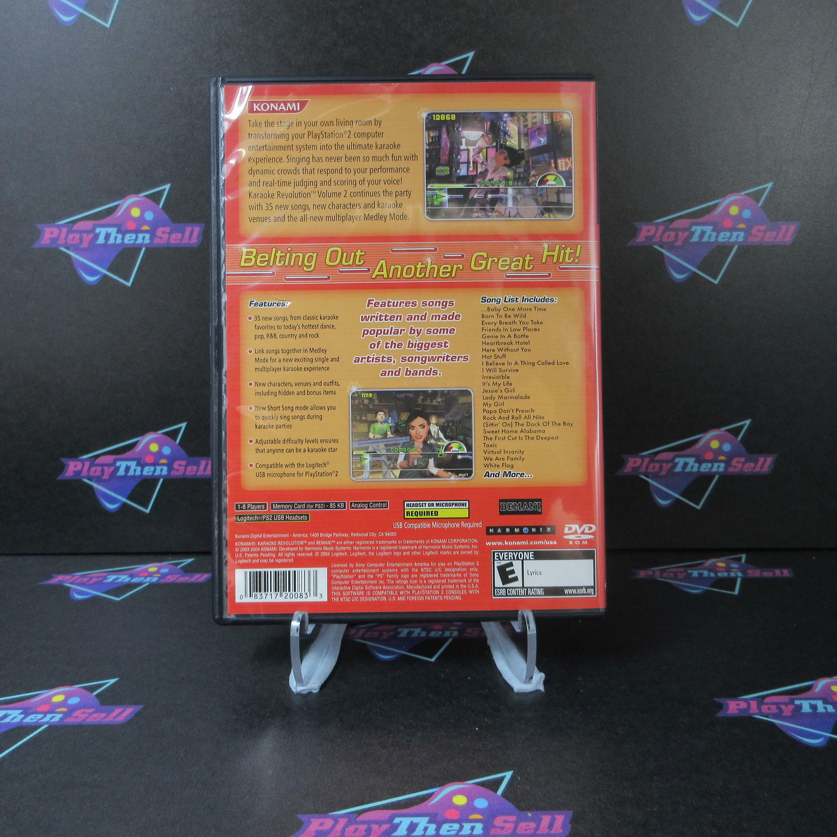 Karaoke Revolution Volume 2 PS2 PlayStation 2 - Like New