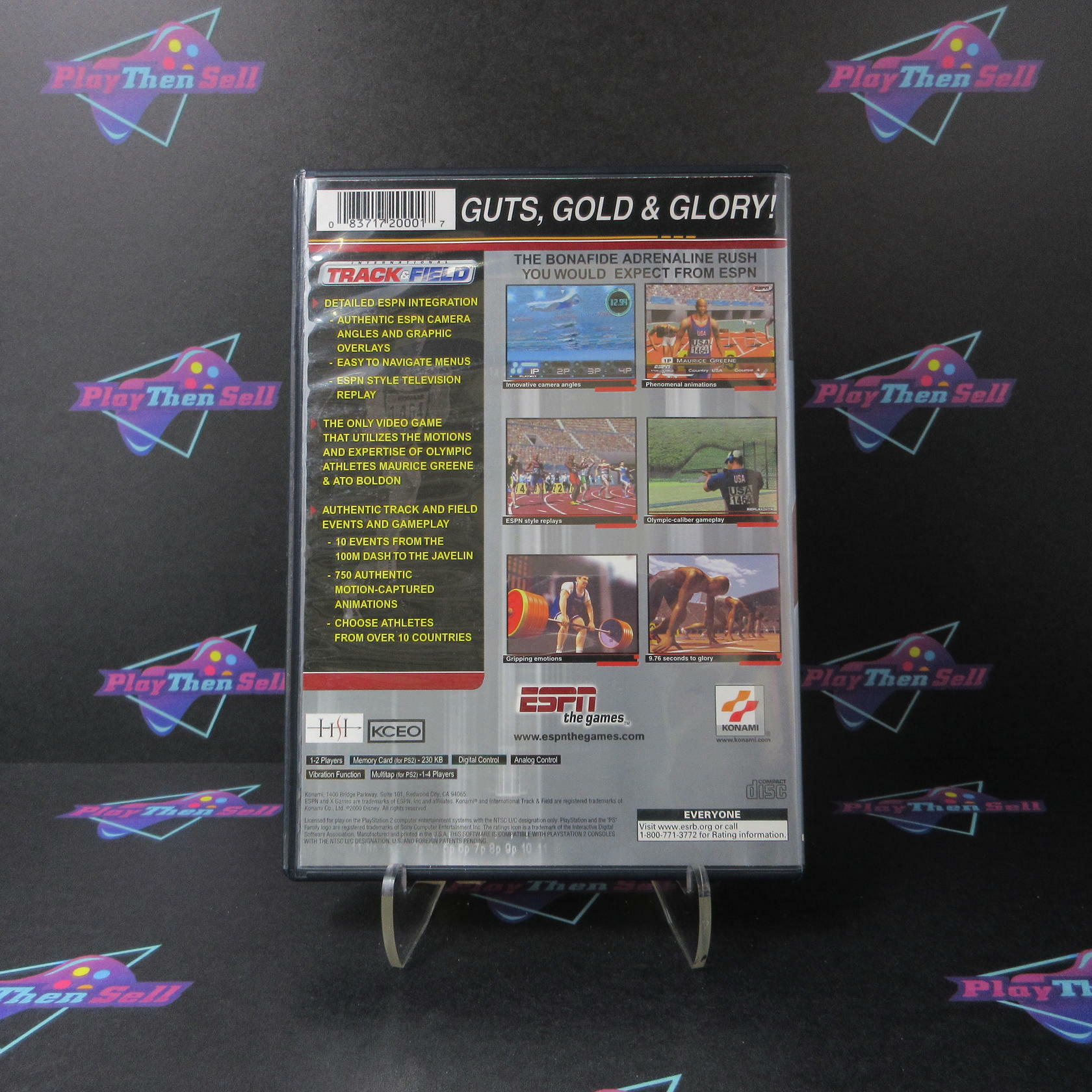 ESPN International Track & Field PS2 PlayStation 2 + Reg Card - Like New