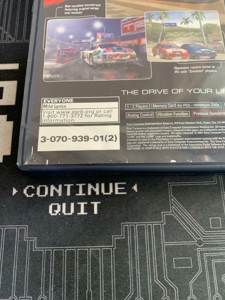 Gran Turismo 3 A Spec Red Art PS2 PlayStation 2 AD / WD / DD - Very Good