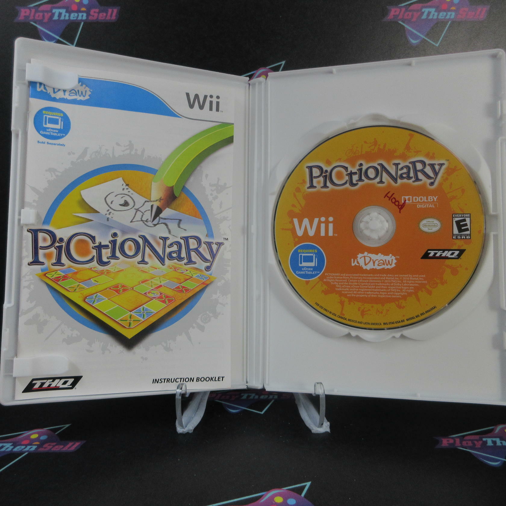 Pictionary Udraw Nintendo Wii DD Complete CIB - Very Good