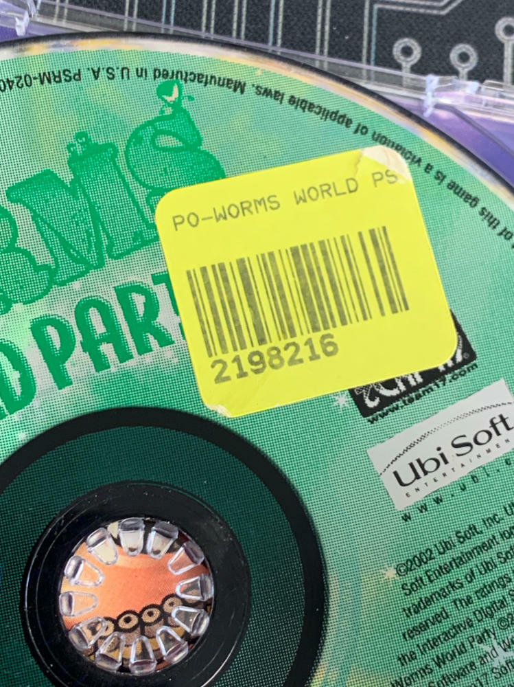 Worms World Party PS1 PlayStation 1 DD - Very Good