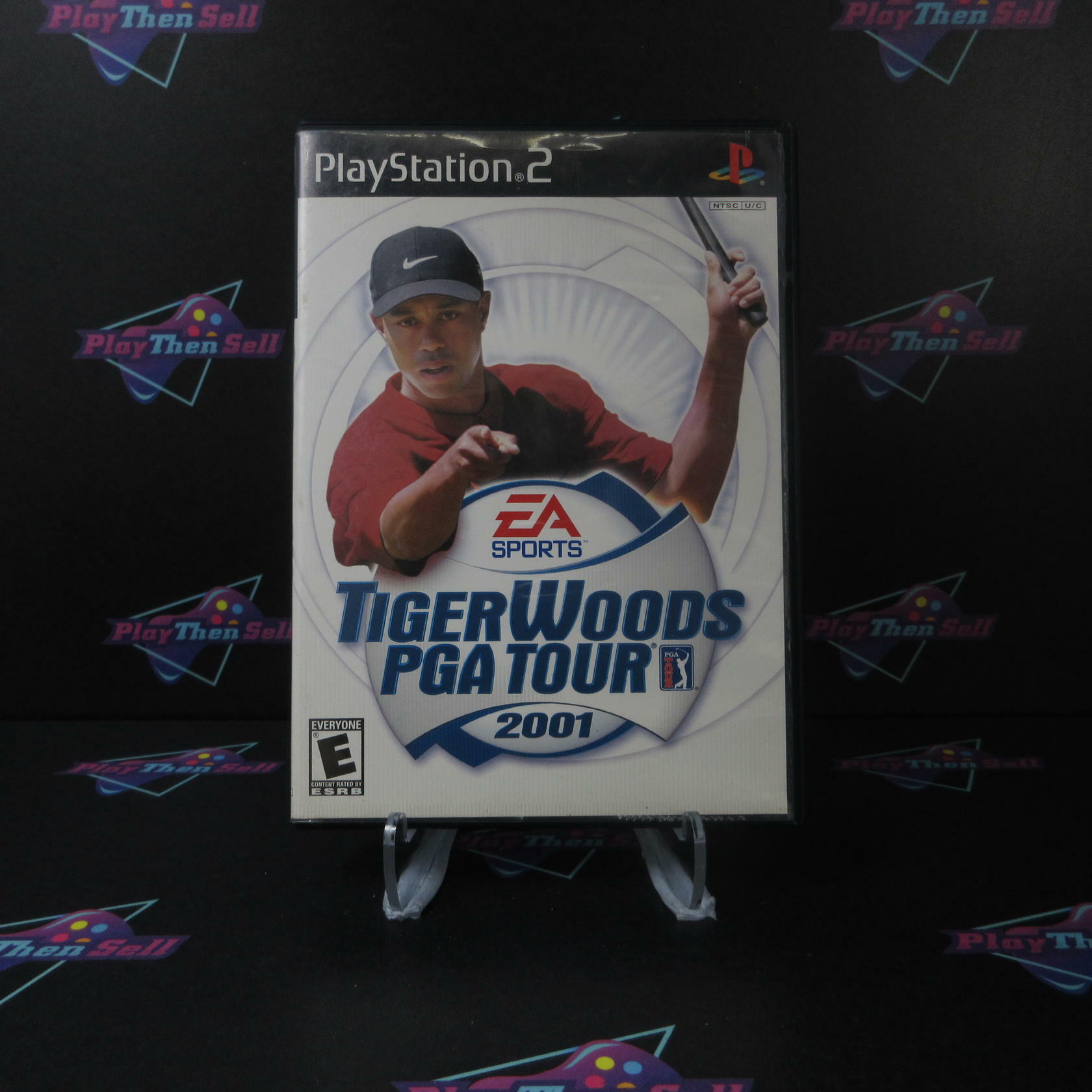 Tiger Woods PGA Tour 2001 + Reg Card PS2 PlayStation 2 AD Complete CIB - Very Good