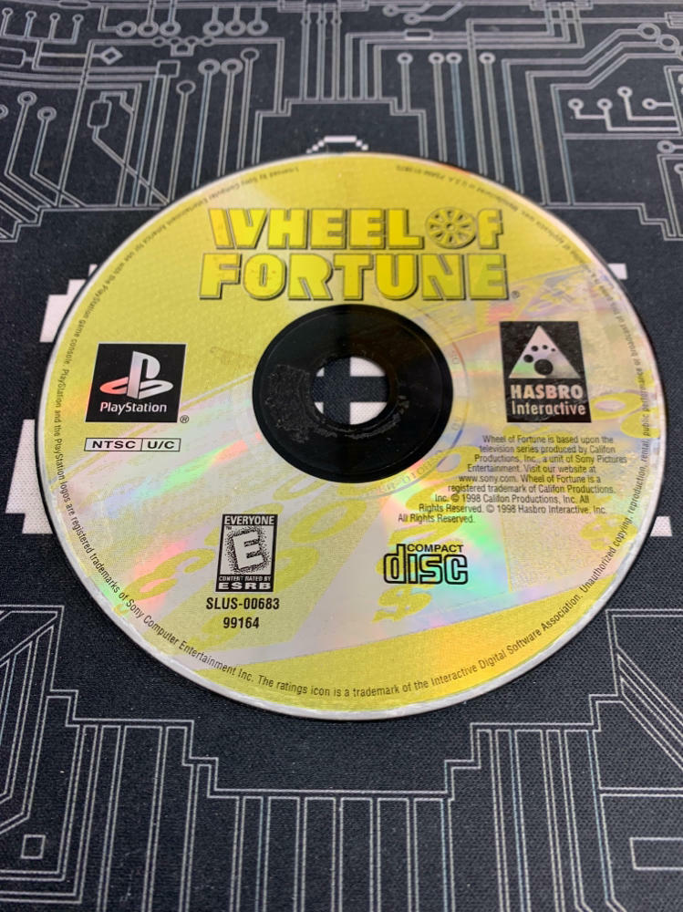 Wheel of Fortune PS1 PlayStation 1 DD / NM - Very Good
