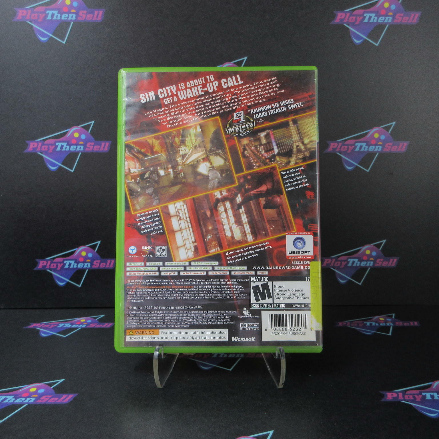 Tom Clancy's Rainbow Six Vegas Xbox 360 AD/NM - Very Good