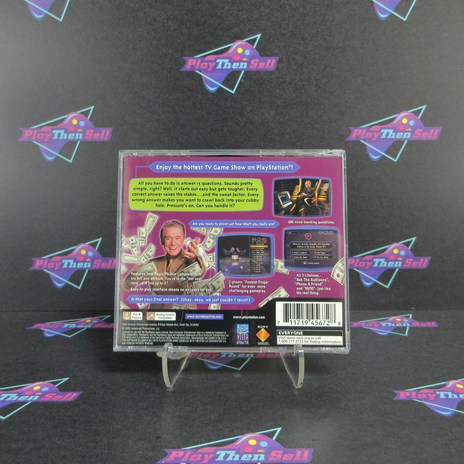 Who Wants To Be A Millionaire 2nd Ed PS1 PlayStation 1 - Like New
