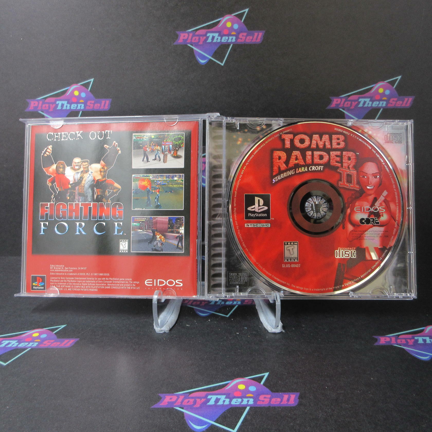 Tomb Raider II + Reg Card PS1 PlayStation 1 AD Complete CIB - Very Good