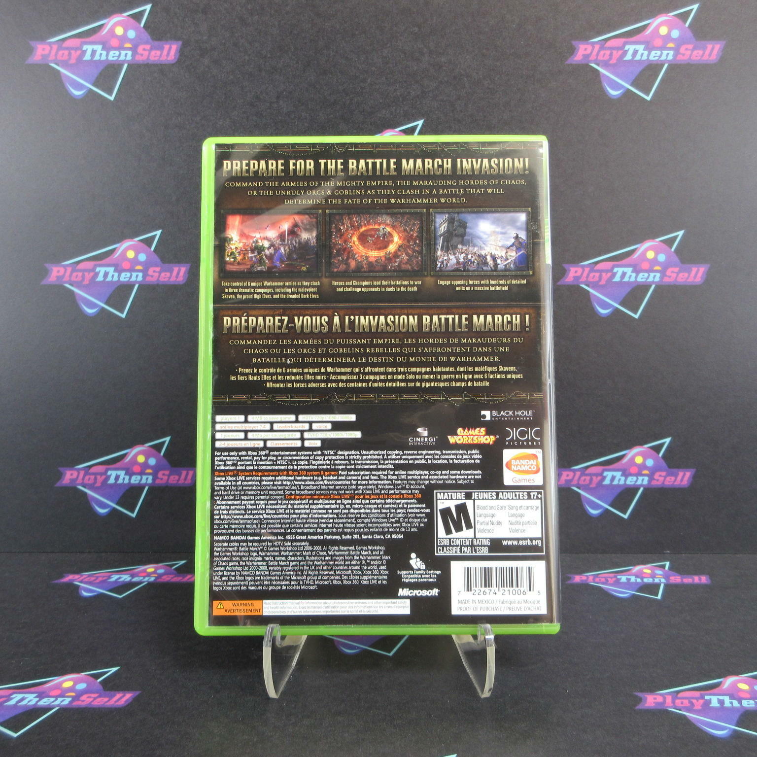 Warhammer Battle March Xbox 360 - Like New
