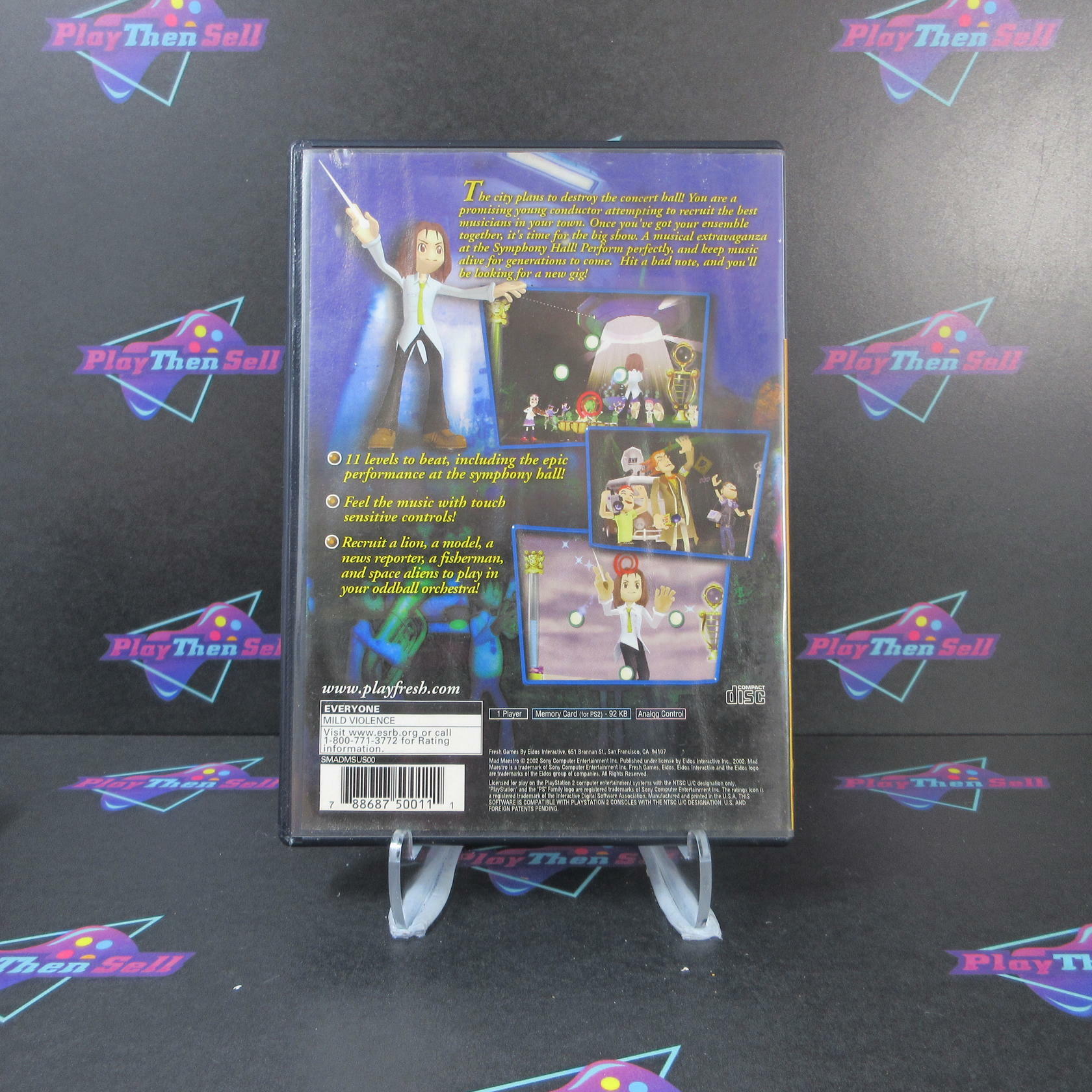Mad Maestro! + Reg Card PS2 PlayStation 2 AD Complete CIB - Very Good