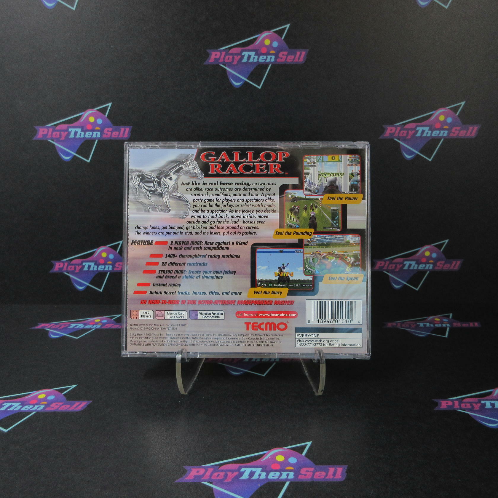 Gallop Racer PS1 PlayStation 1 + Reg Card - Like New