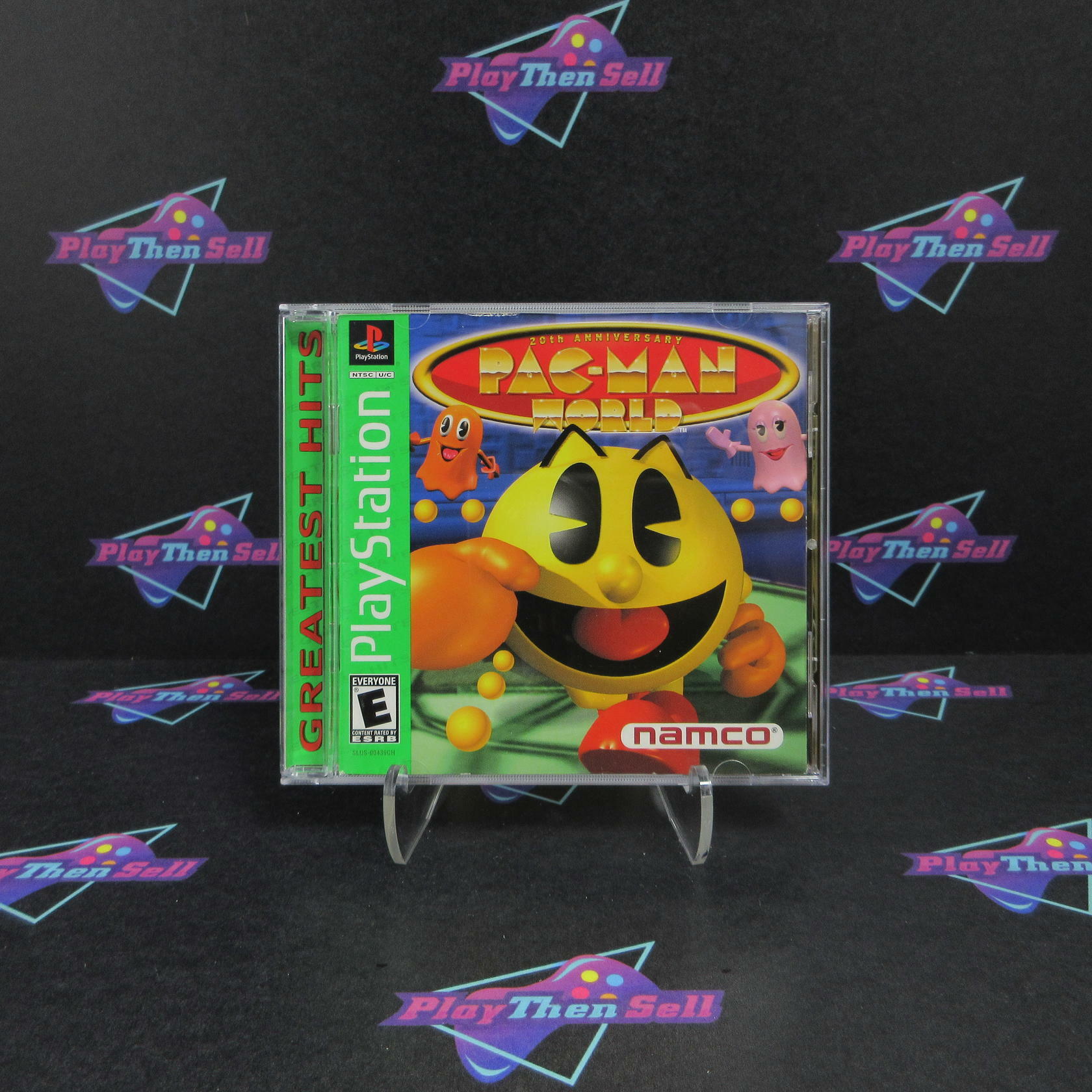 Pac Man World PS1 PlayStation 1 Greatest Hits + Reg Card - Like New