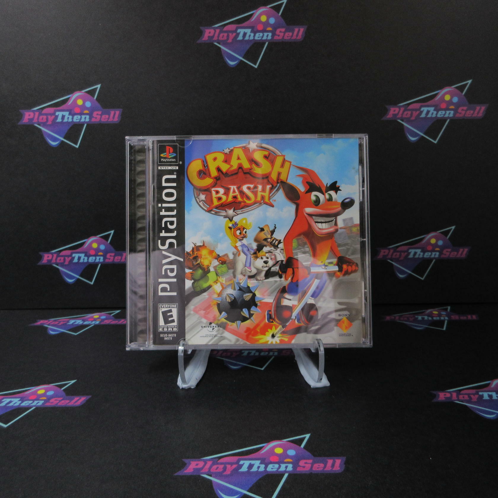 Crash Bash PS1 PlayStation 1 Black Label - Like New