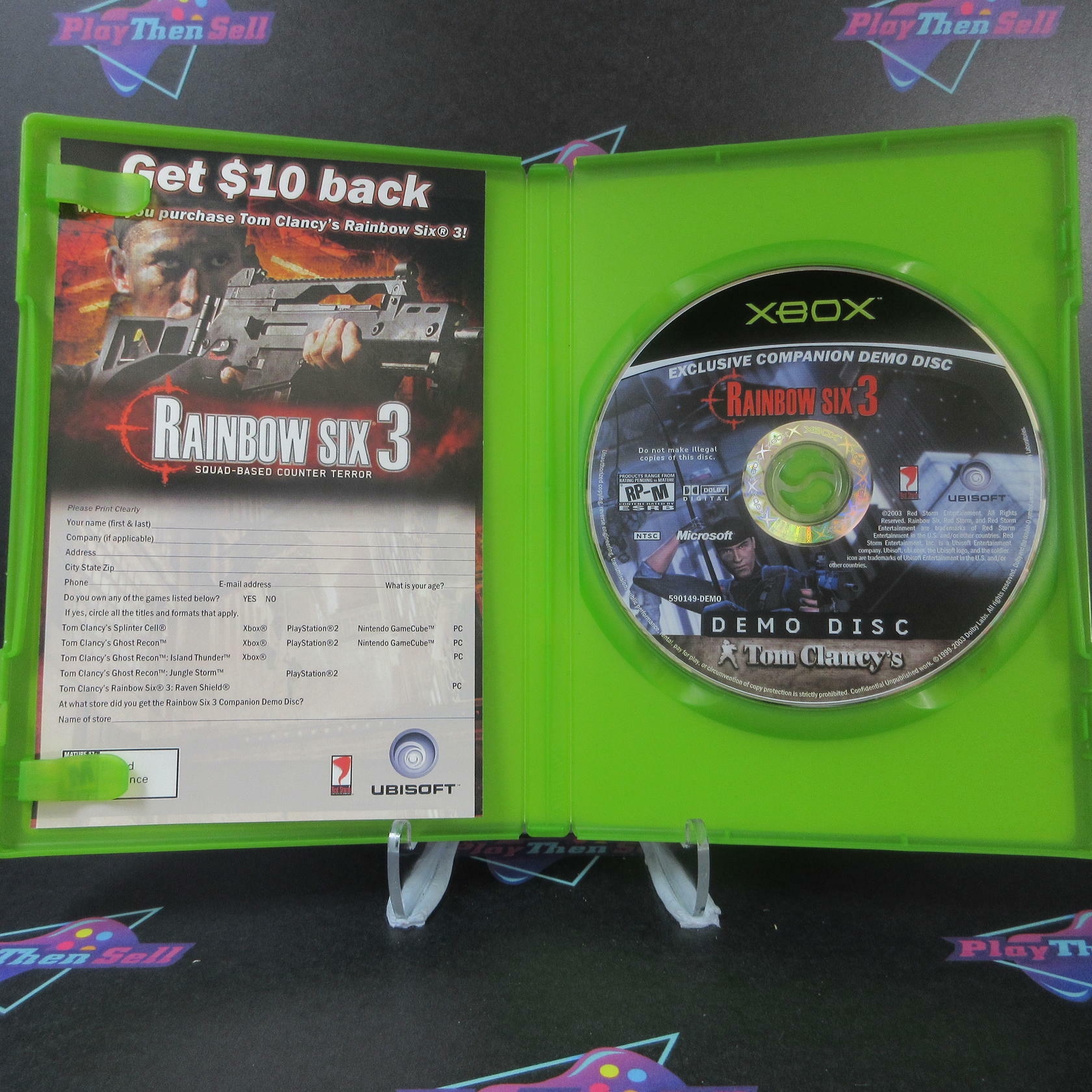 Tom Clancy's Rainbow Six 3 Companion Demo Disk Xbox - Like New