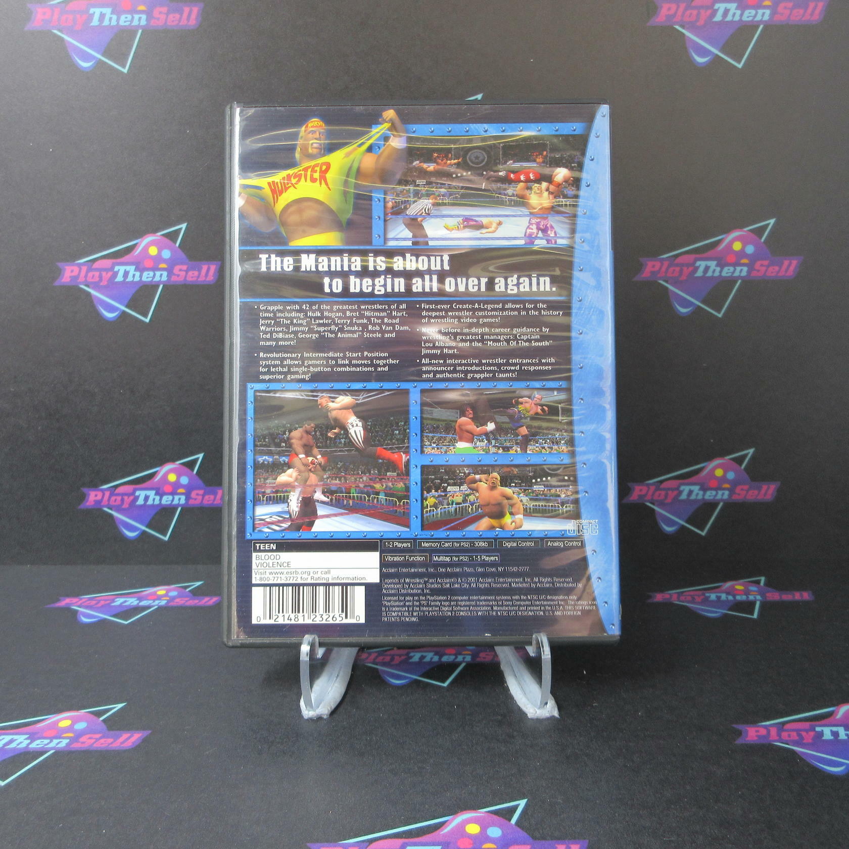 Legends of Wrestling PS2 PlayStation 2 + Reg Card - Like New
