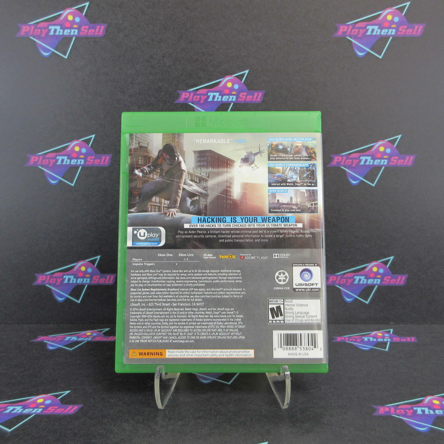 Watch Dogs Xbox One - Like New