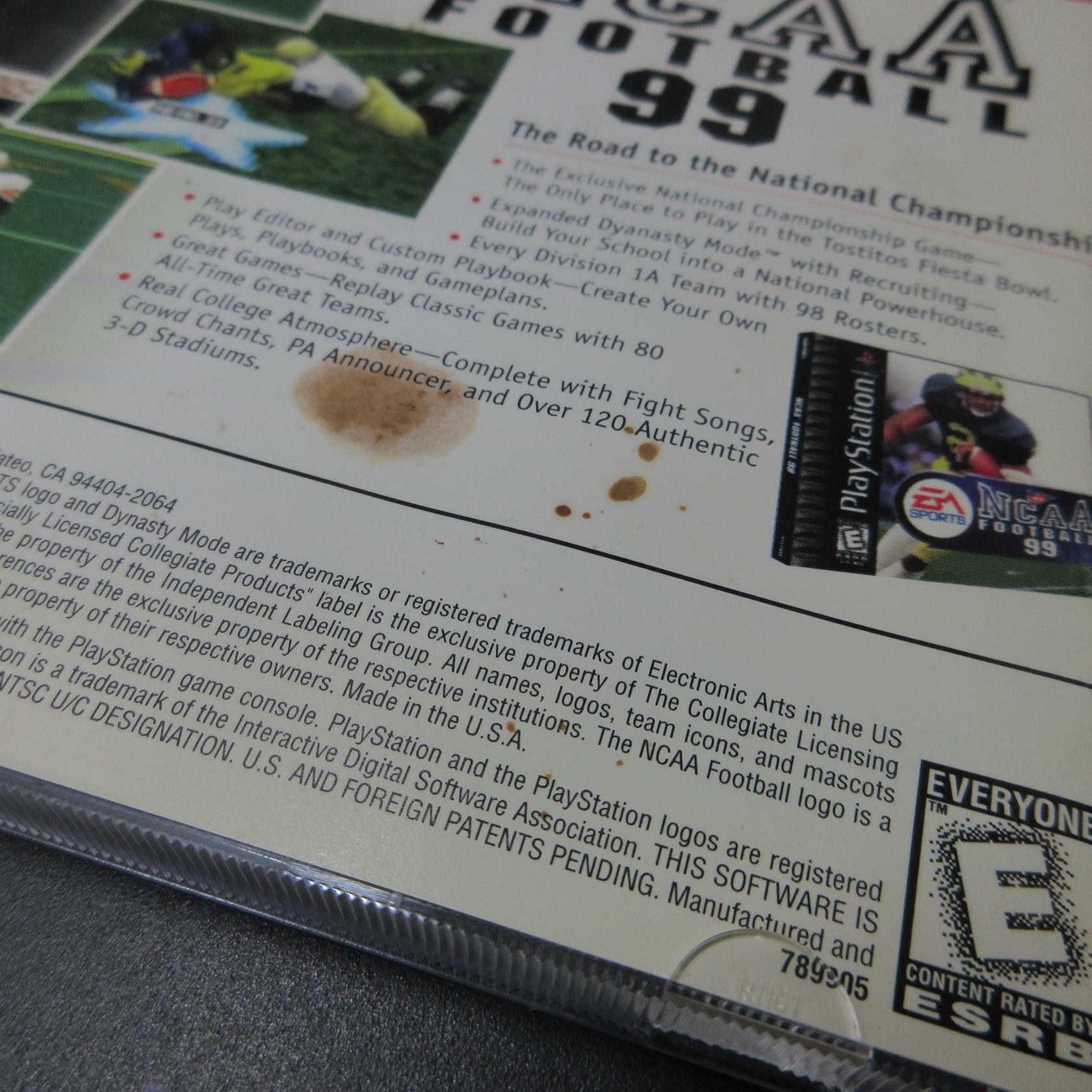 NASCAR 99 + Reg Card PS1 PlayStation 1 MD Complete CIB - Very Good