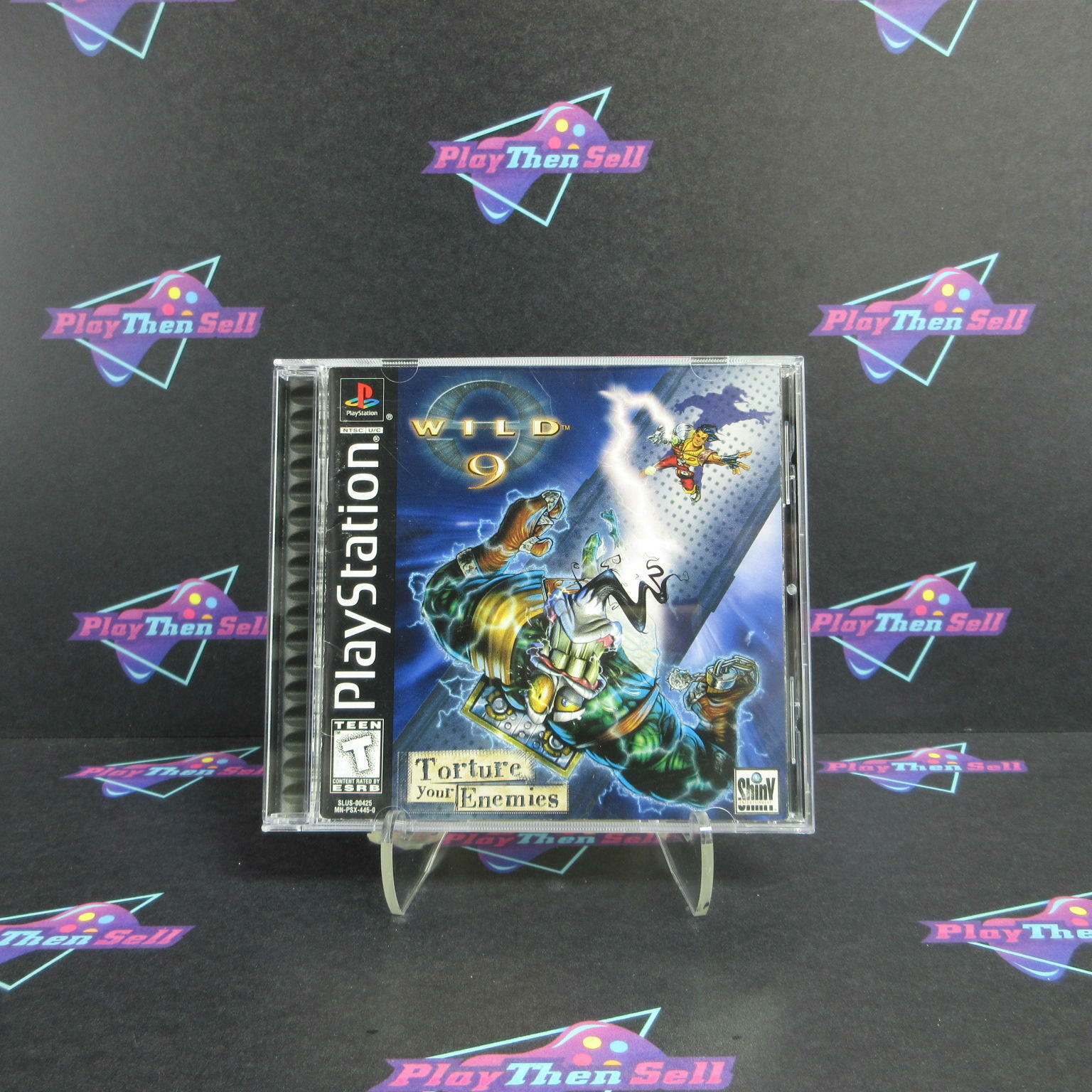 Wild 9 PS1 PlayStation 1 + Reg Card - Like New