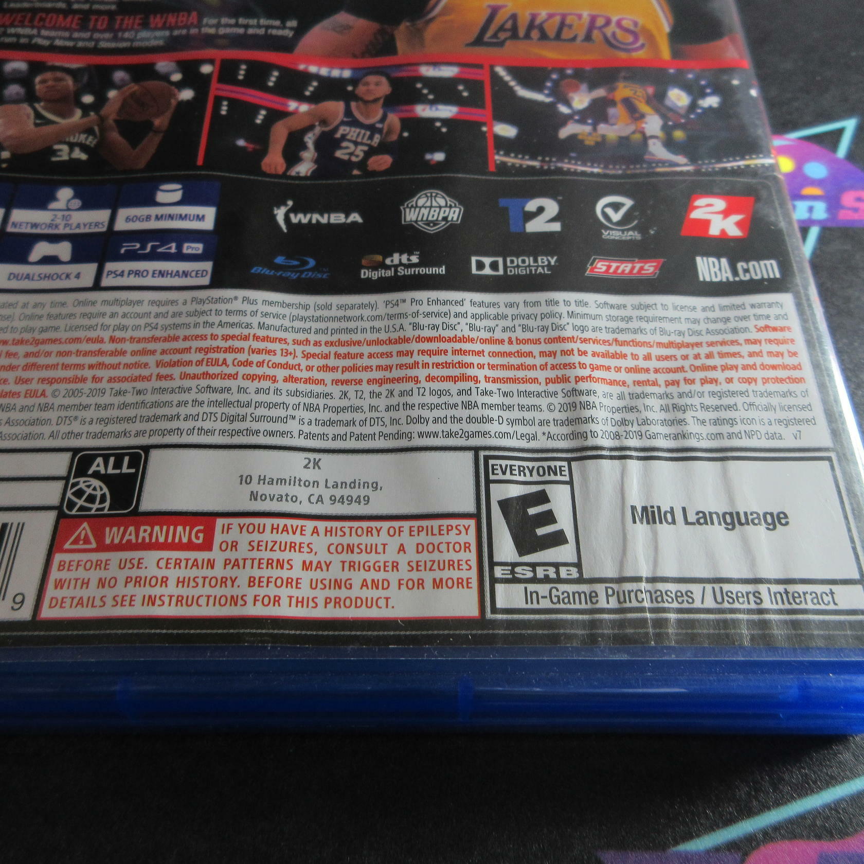 NBA 2K20 PS4 PlayStation 4 AD Complete CIB - Very Good