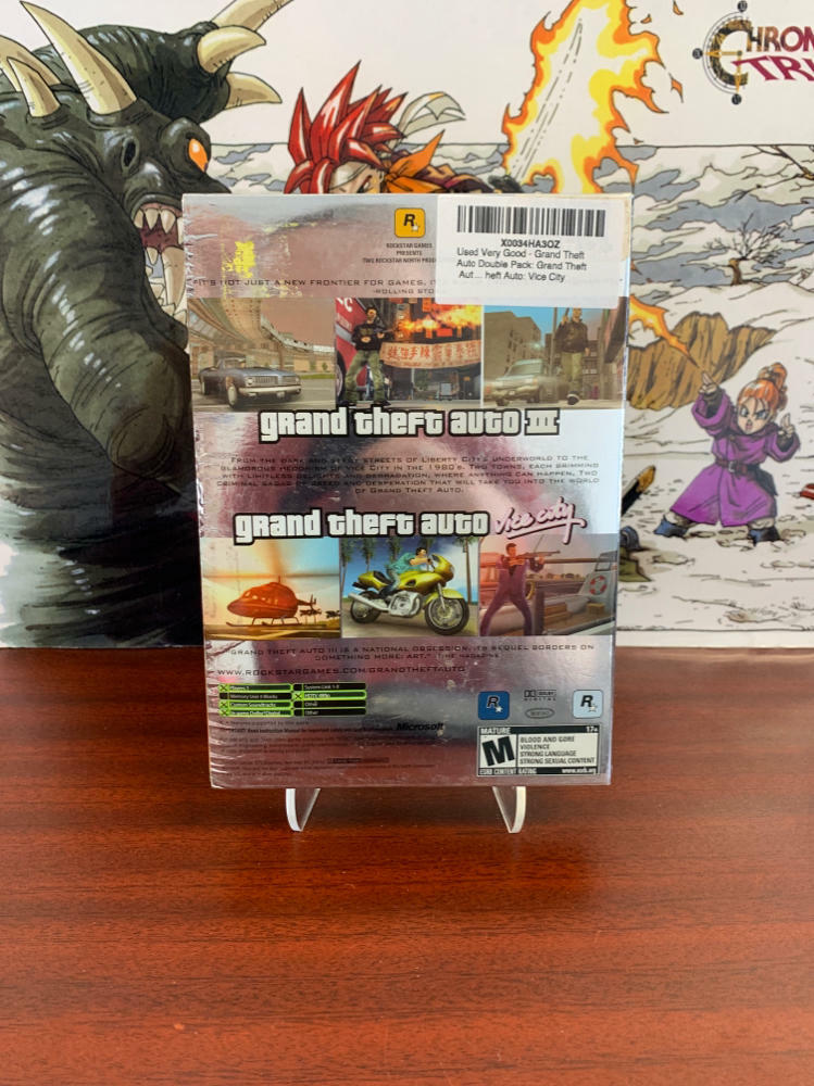 Grand Theft Auto Double Pack + Maps Xbox WD - Very Good