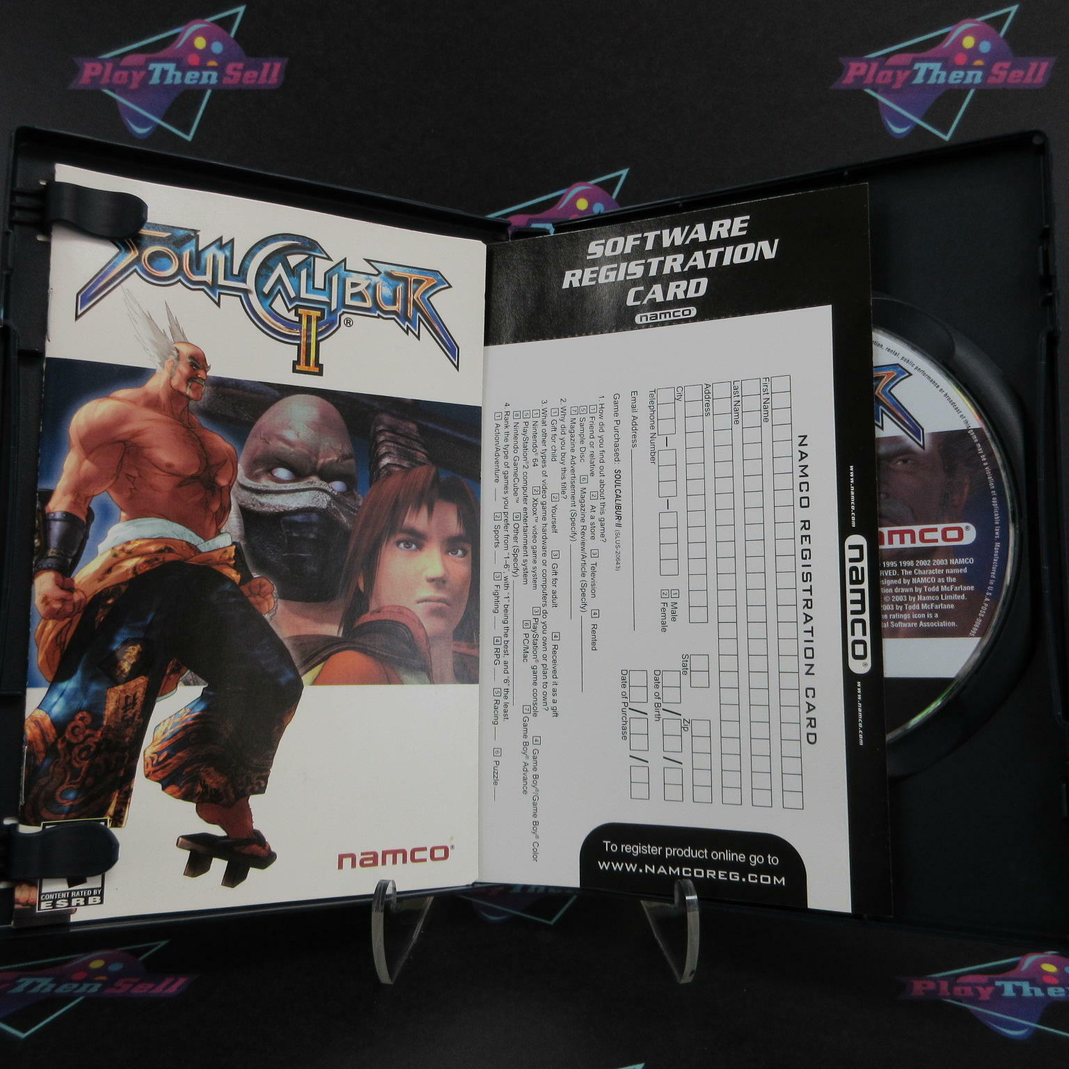 Soul Calibur 2 PS2 PlayStation 2 + Reg Card - Like New