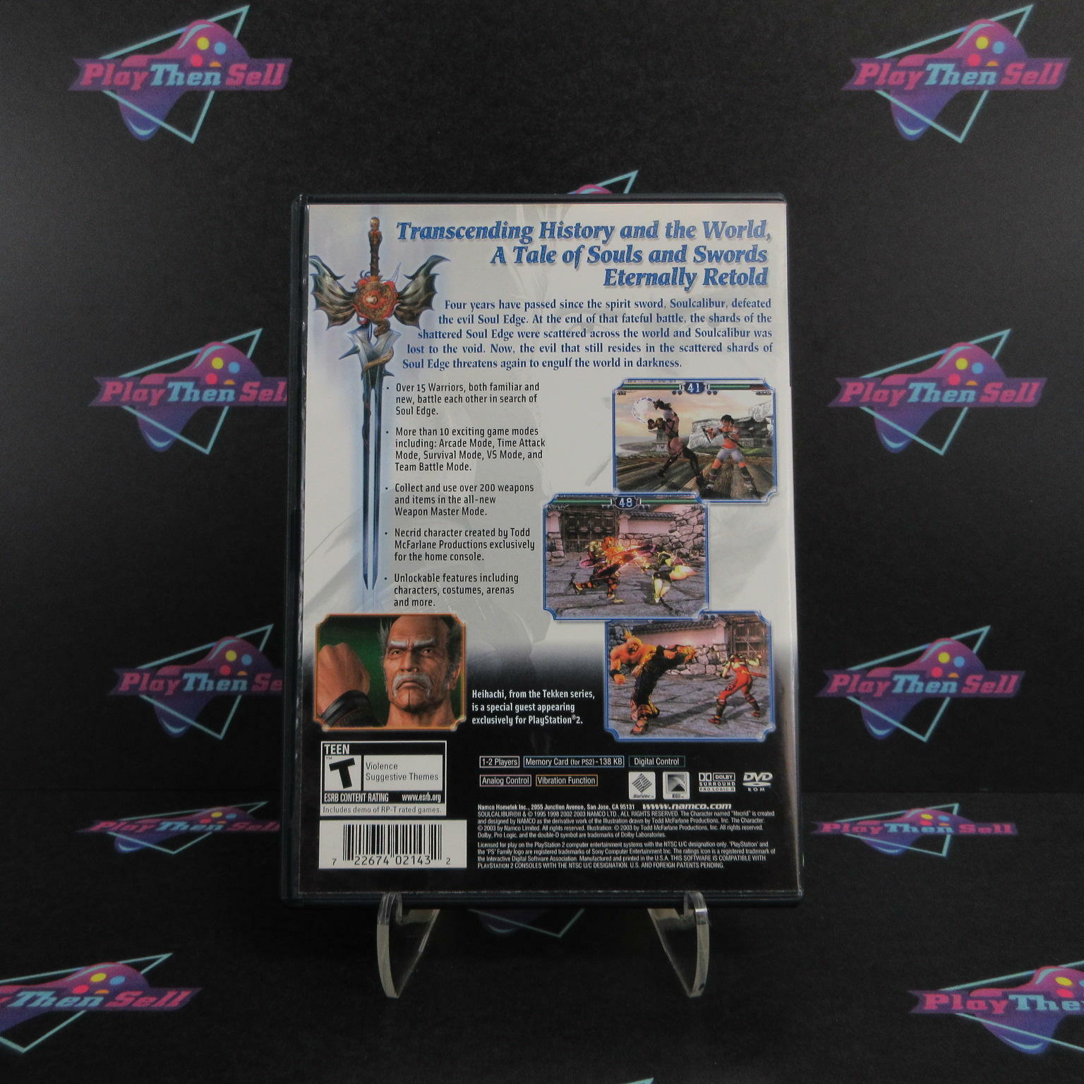 Soul Calibur 2 PS2 PlayStation 2 + Reg Card - Like New