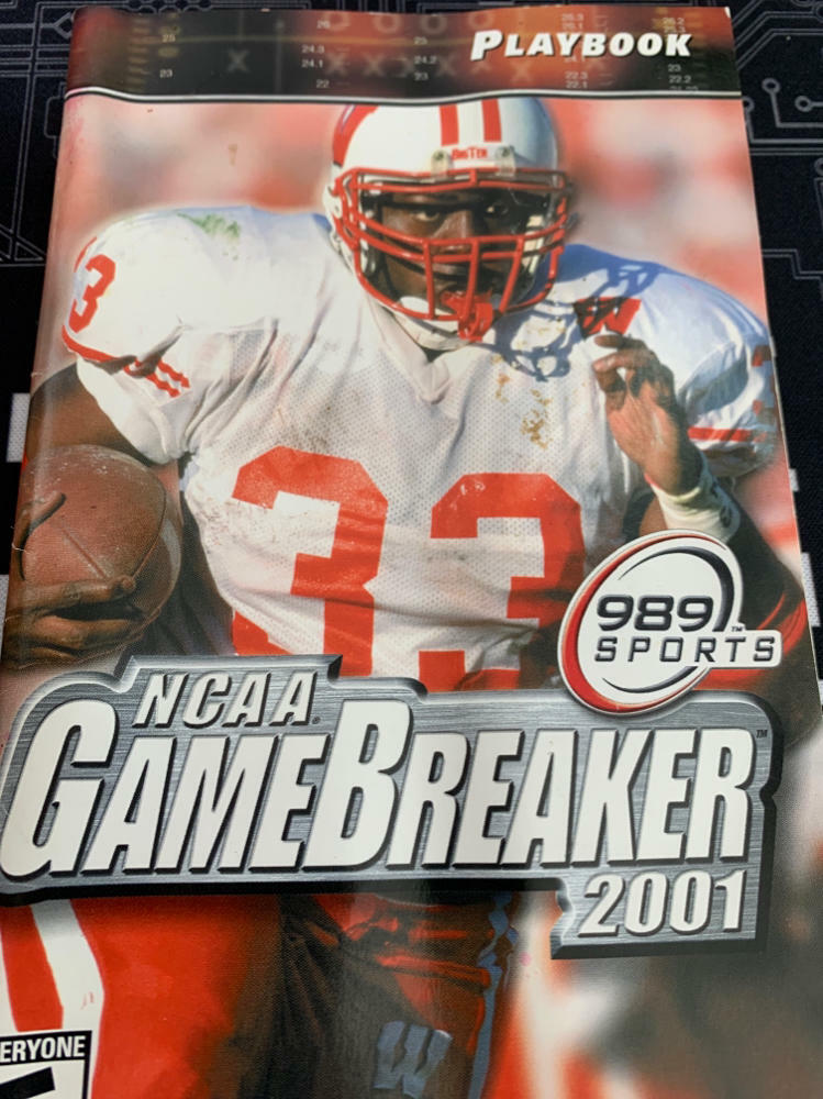 NCAA Game Breaker 2001 PS2 PlayStation 2 AD Complete CIB - Very Good