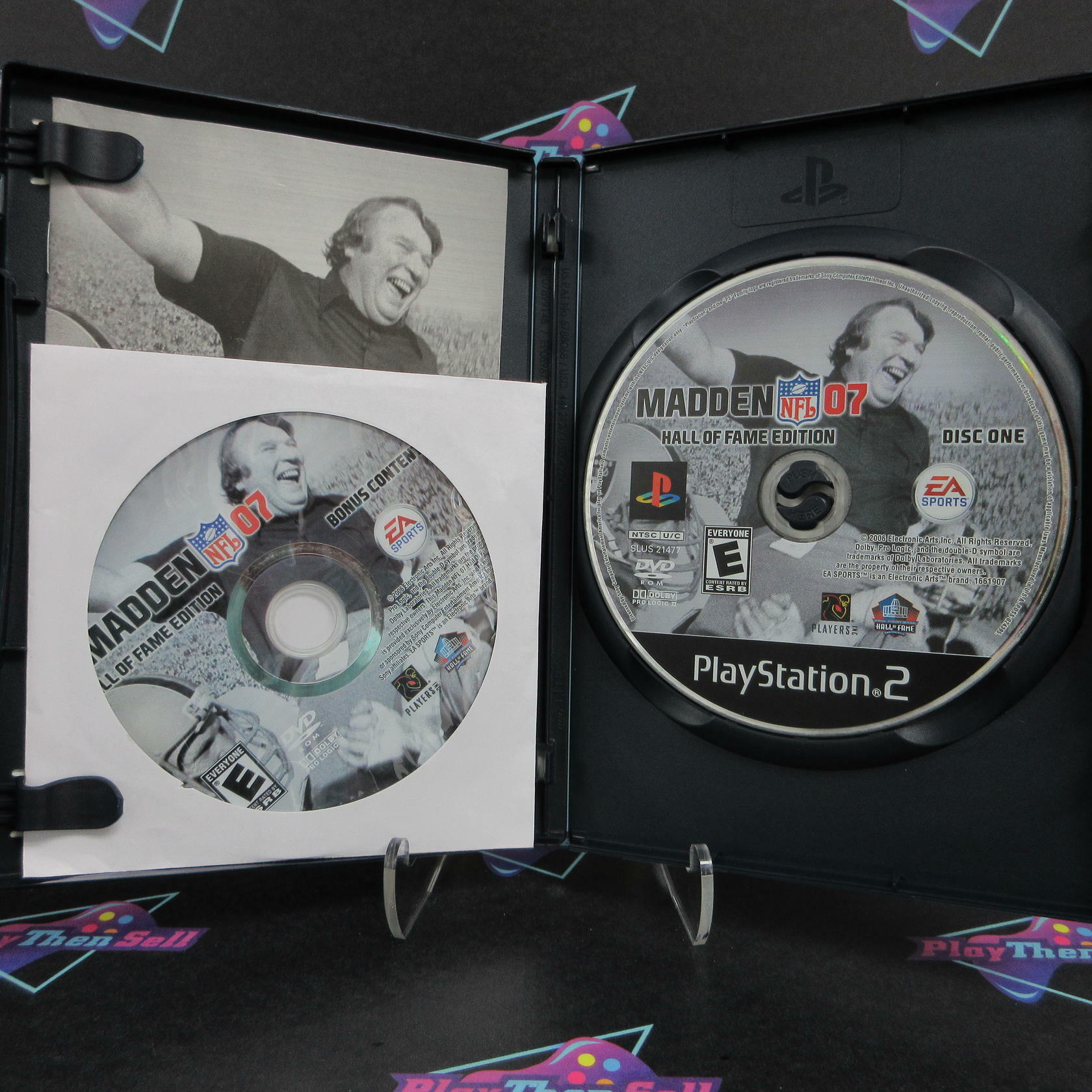 Madden NFL 07 Hall of Fame Edition PS2 PlayStation 2 + Bonus Disc - Like New