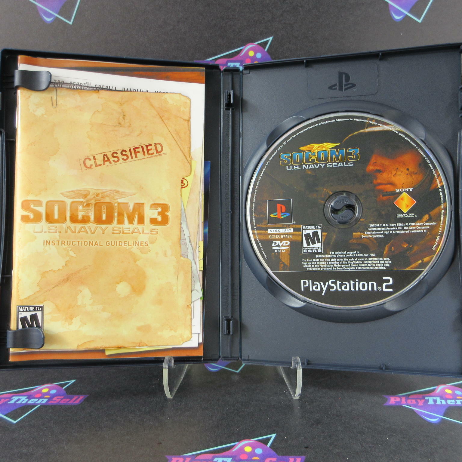 SOCOM 3 US Navy Seals PS2 PlayStation 2 + Reg Card - Like New
