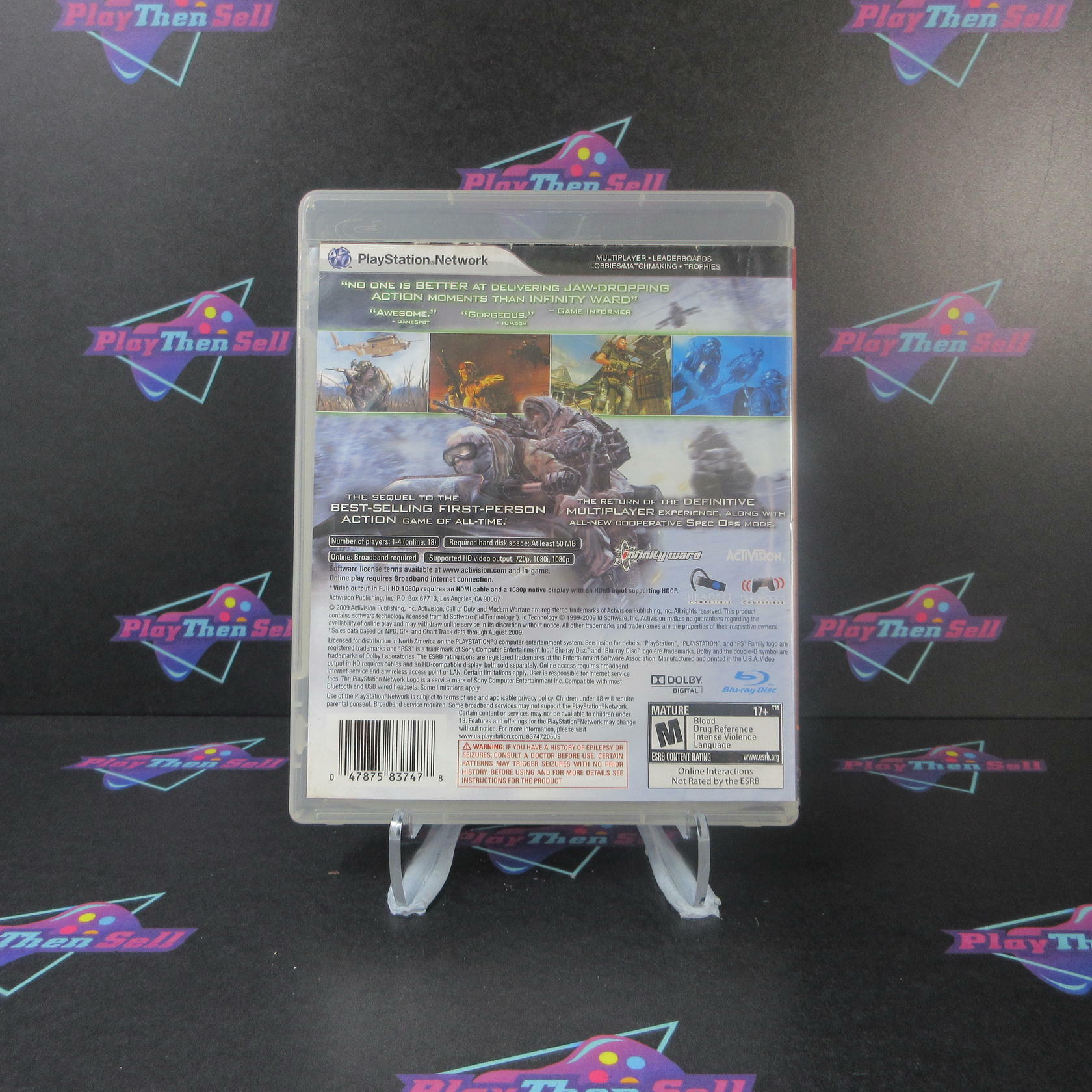 Call of Duty Modern Warfare 2 PS3 PlayStation 3 AD/NM - Very Good