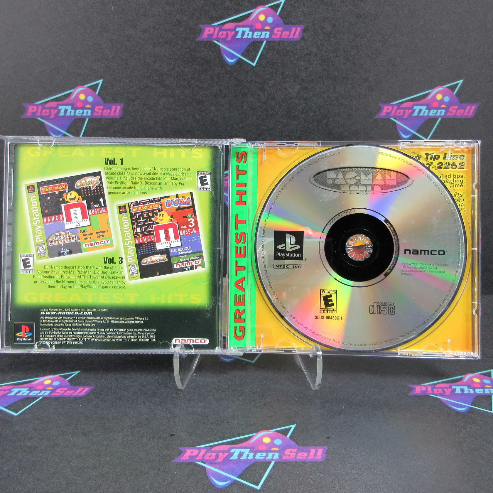 Pac Man World PS1 PlayStation 1 Greatest Hits + Reg Card - Like New