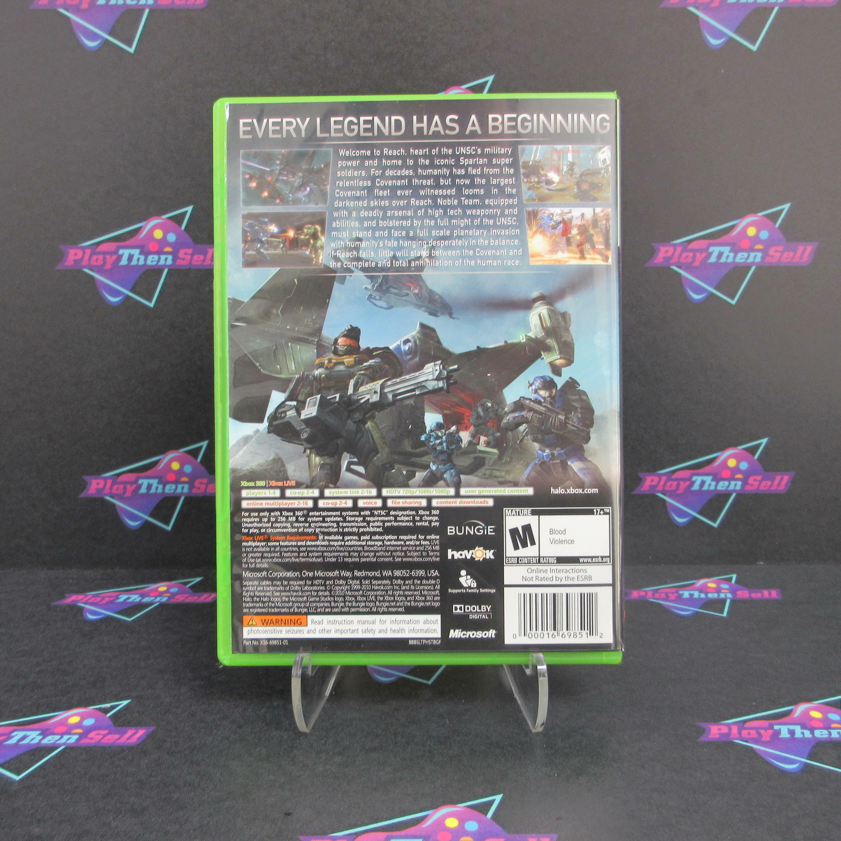 Halo Reach Xbox 360 Complete - Very Good