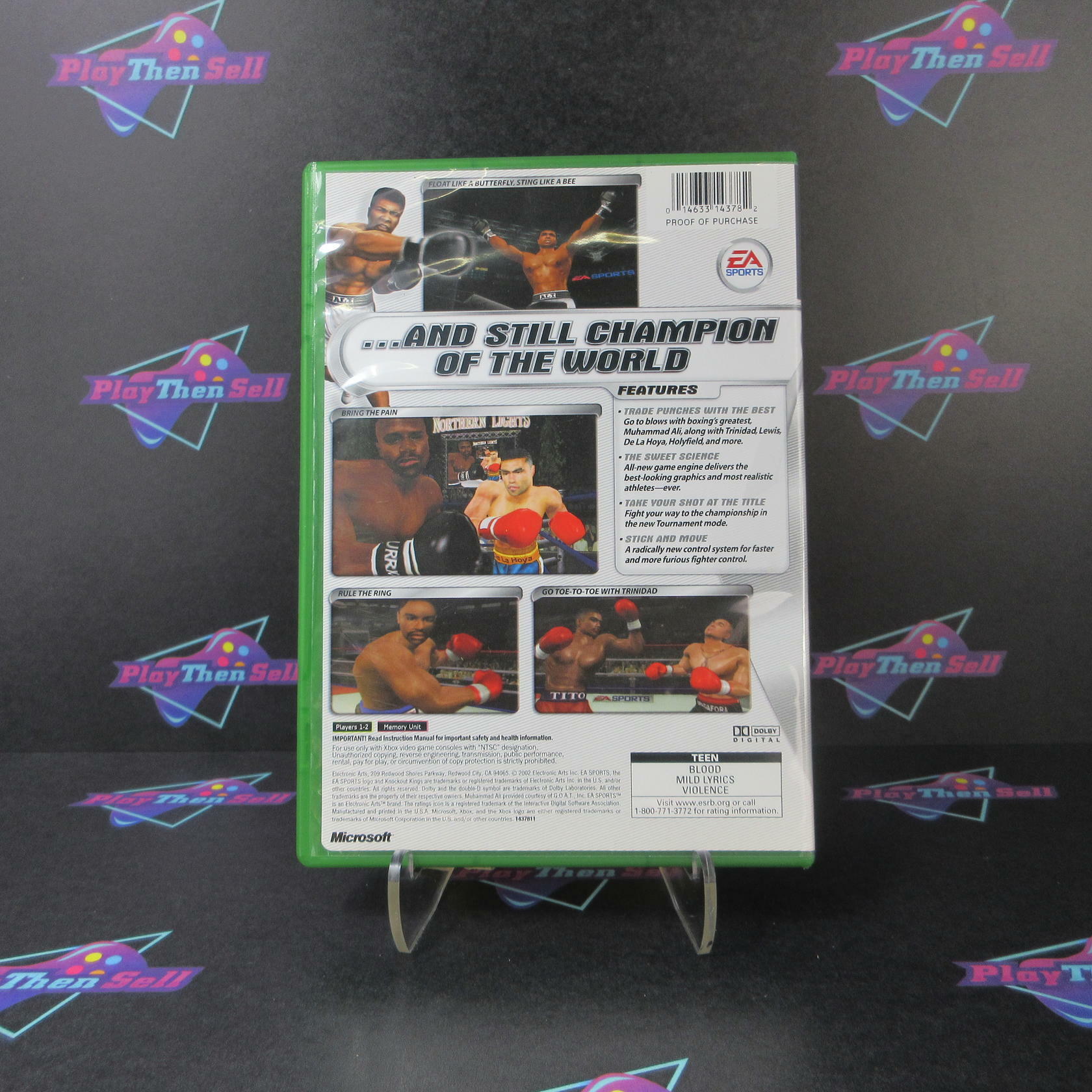 Knockout Kings 2002 Xbox + Reg Card - Like New