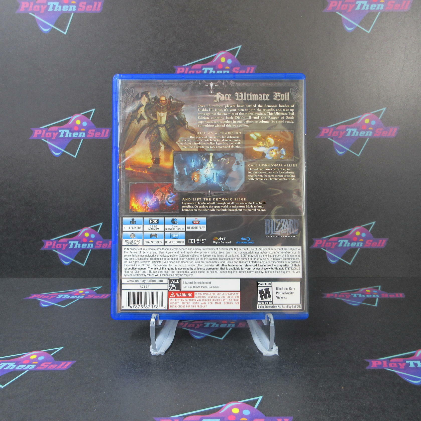 Diablo III Ultimate Evil Edition PS4 Playstation 4 - Like New
