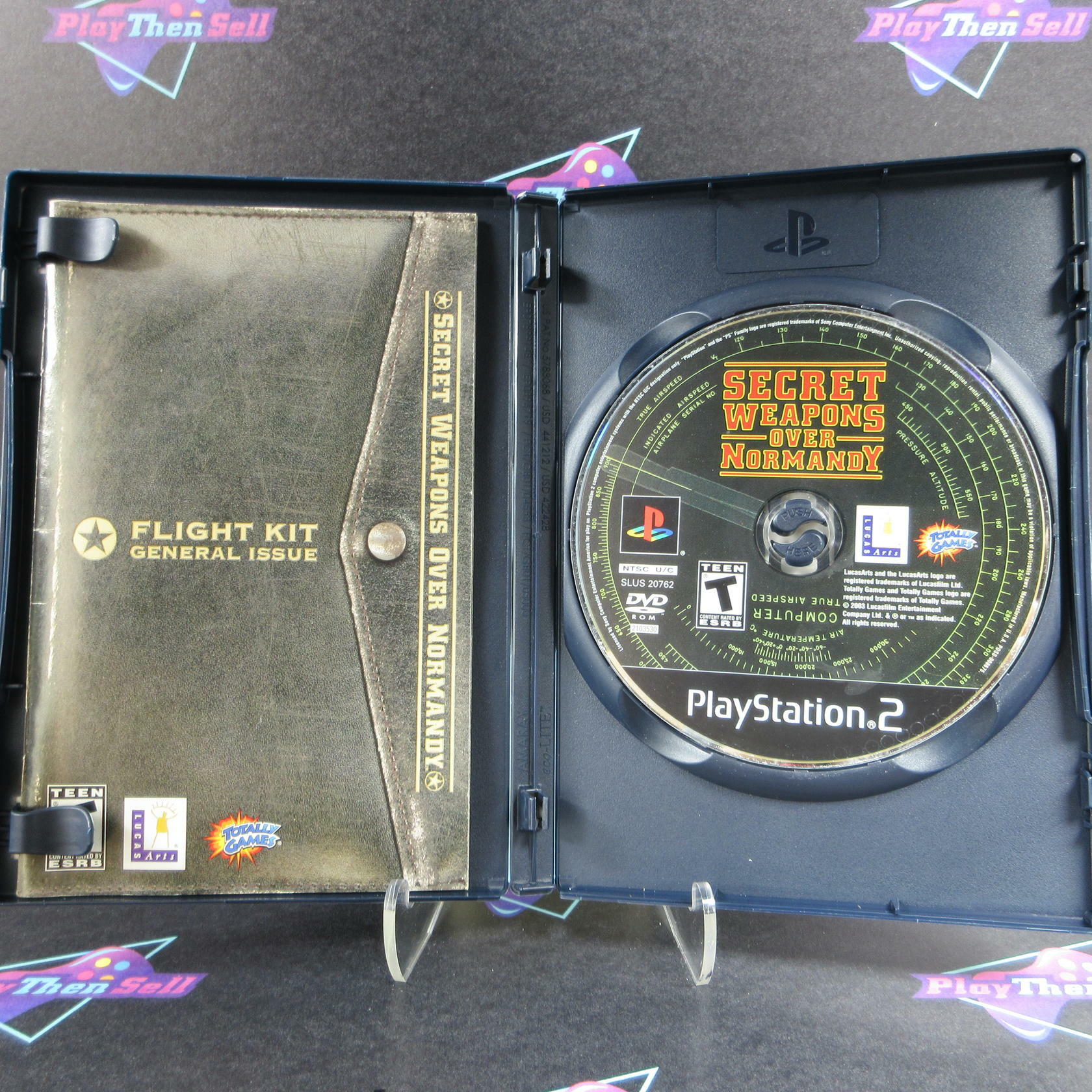 Secret Weapons Over Normandy PS2 PlayStation 2 + Reg Card - Like New