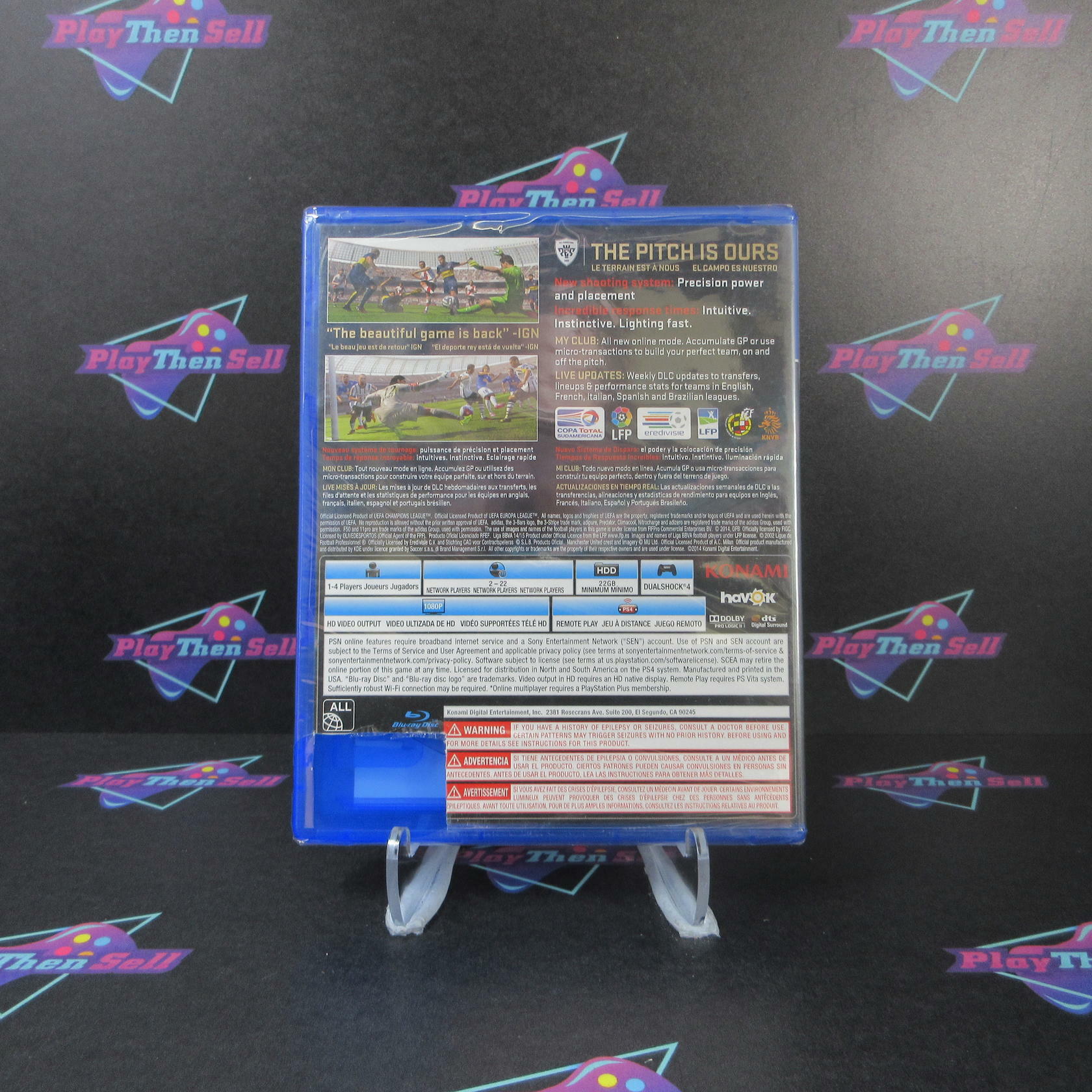 Pro Evolution Soccer 2015 PS4 PlayStation 4 Sealed - See Pics - Like New