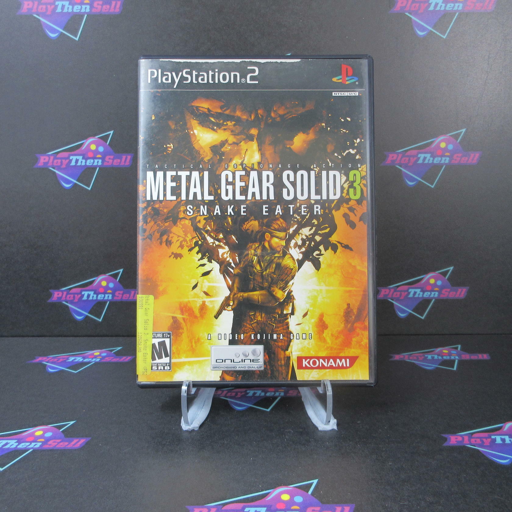 Metal Gear Solid 3 Snake Eater PS2 PlayStation 2 AD Complete CIB - Very Good