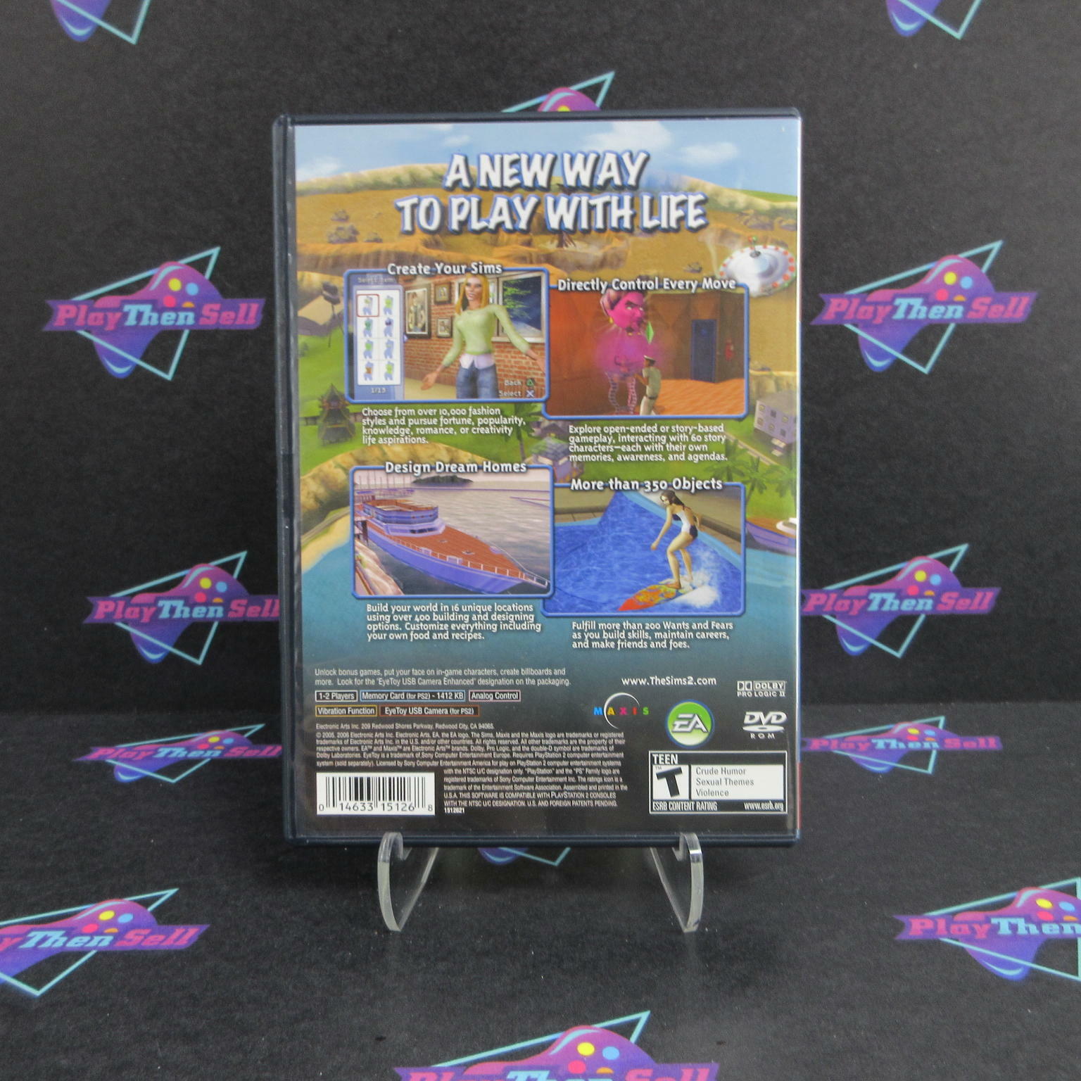 The Sims 2 PS2 PlayStation 2 GH - Like New