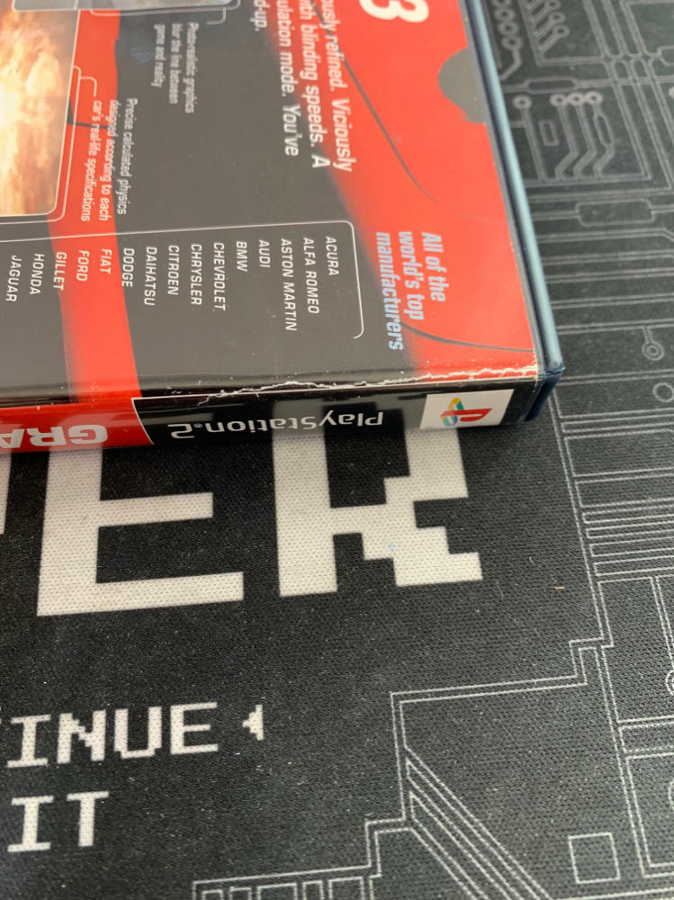 Gran Turismo 3 A Spec Red Art PS2 PlayStation 2 AD / WD / DD - Very Good