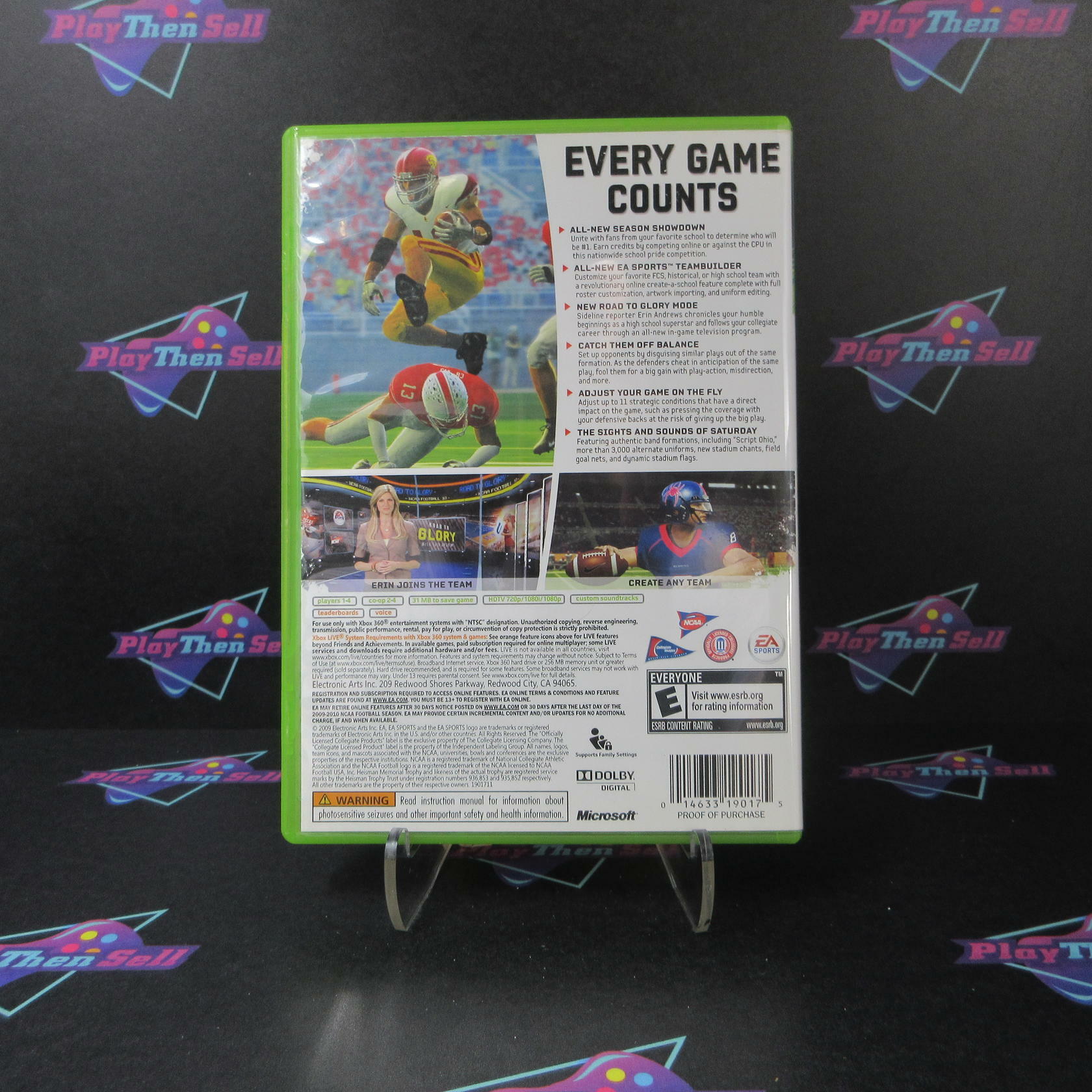 NCAA Football 10 Xbox 360 - Like New