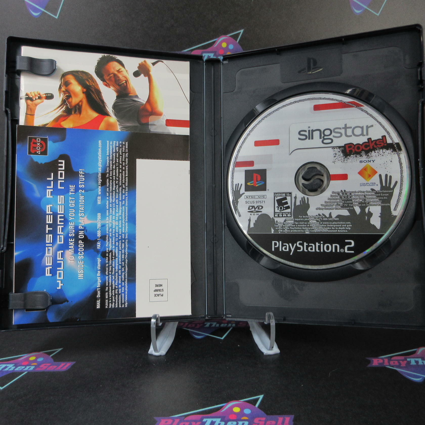Singstar Rocks PS2 PlayStation 2 + Reg Card - Like New
