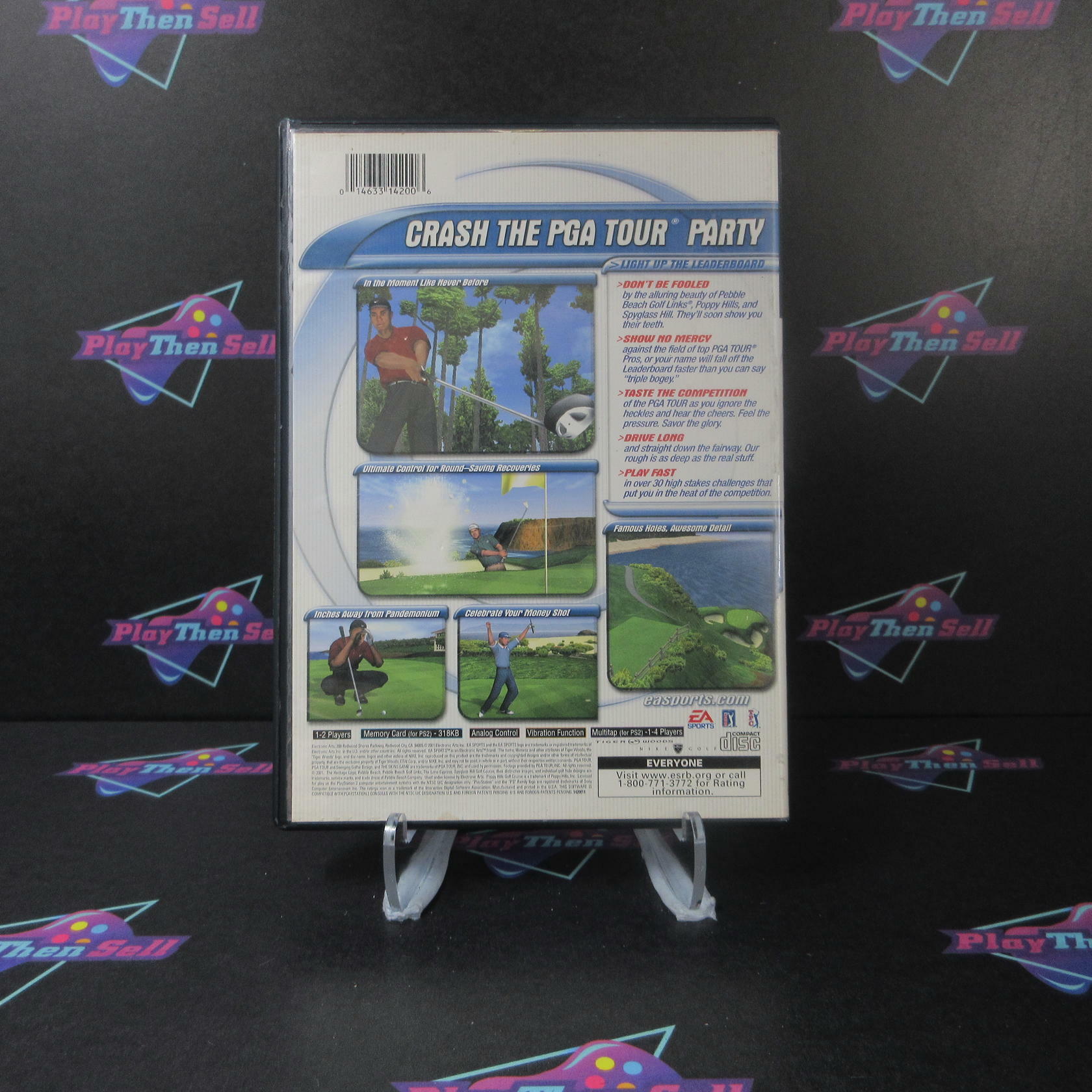 Tiger Woods PGA Tour 2001 + Reg Card PS2 PlayStation 2 AD Complete CIB - Very Good