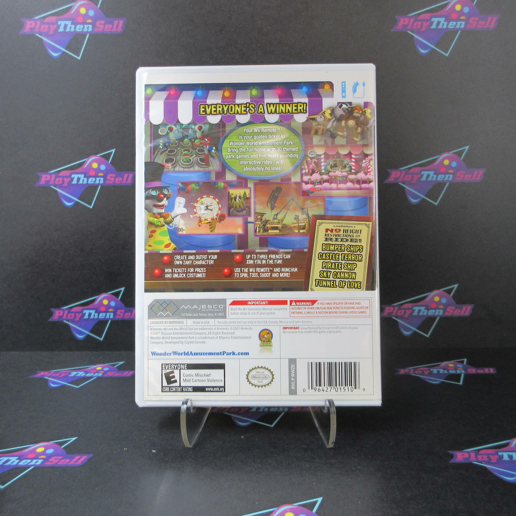 Wonder World Amusement Park Nintendo Wii - Like New