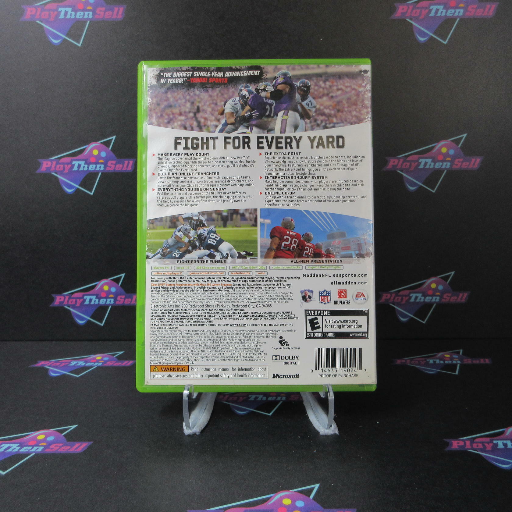 Madden NFL 10 Xbox 360 AD Complete CIB - Very Good