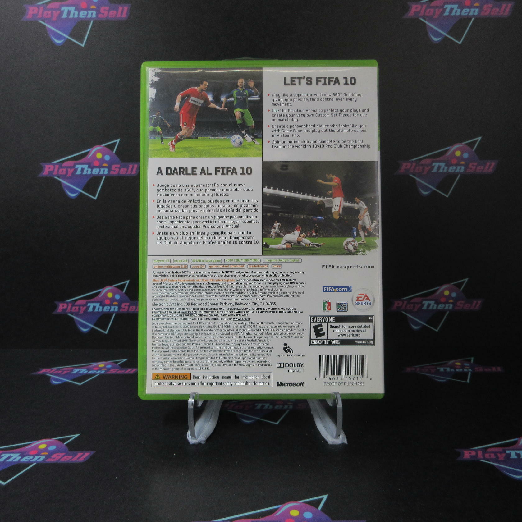 FIFA Soccer 10 Xbox 360 AD Complete CIB - Very Good